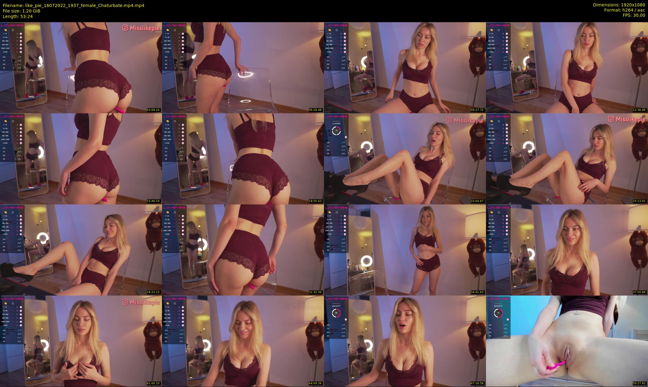 like_pie — 54 minute Chaturbate couple cam show recording, 1080p, Jul 16, 2022