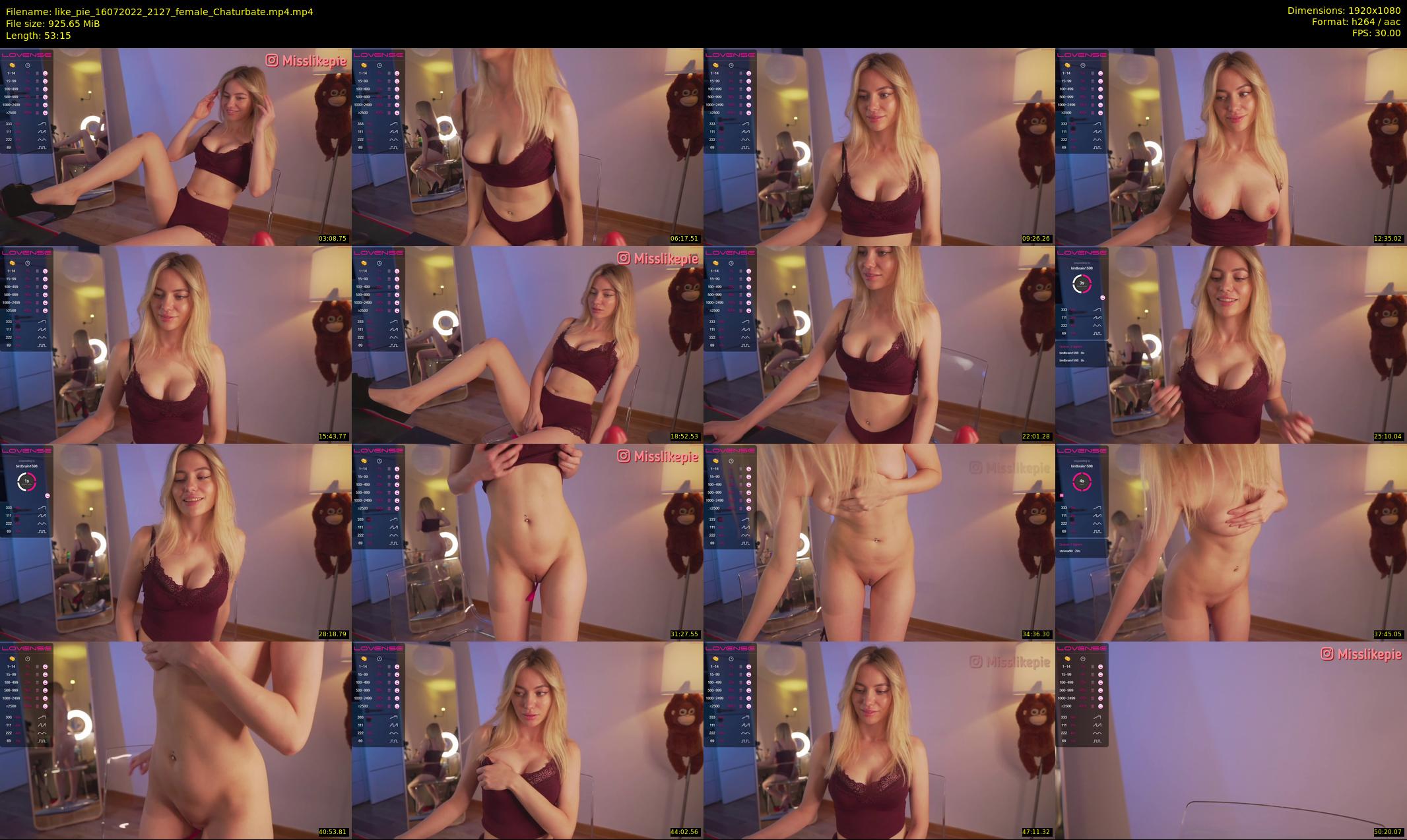 like_pie — 54 minute Chaturbate couple cam show recording, 1080p, Jul 16, 2022