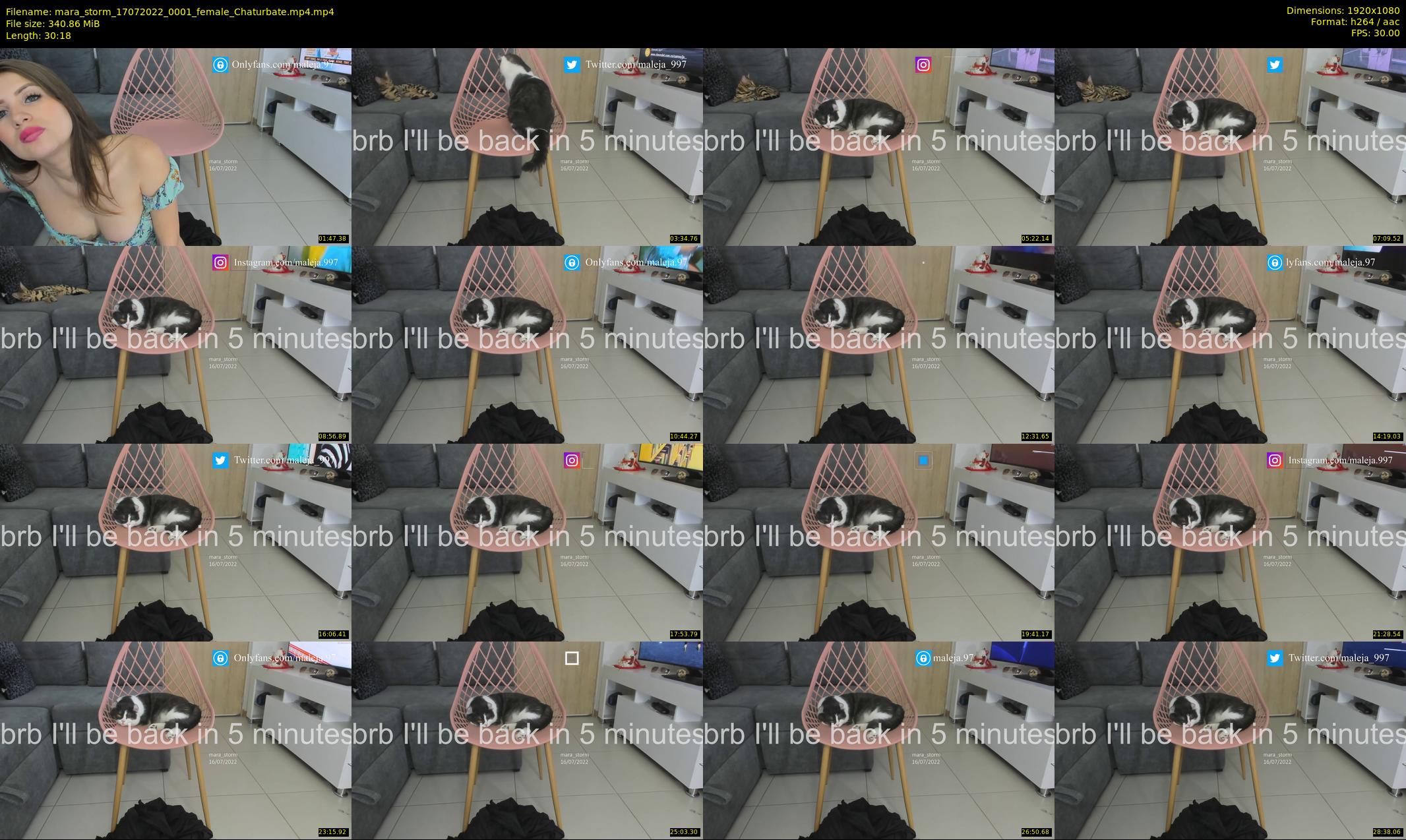 mara_storm — 31 minute Chaturbate female cam show recording, 1080p, Jul 17, 2022