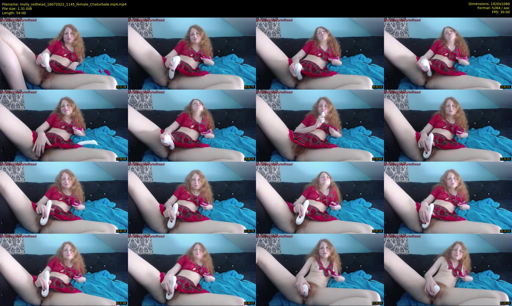 molly_redhead — 54 minute Chaturbate female cam show recording, 1080p, Jul 16, 2022