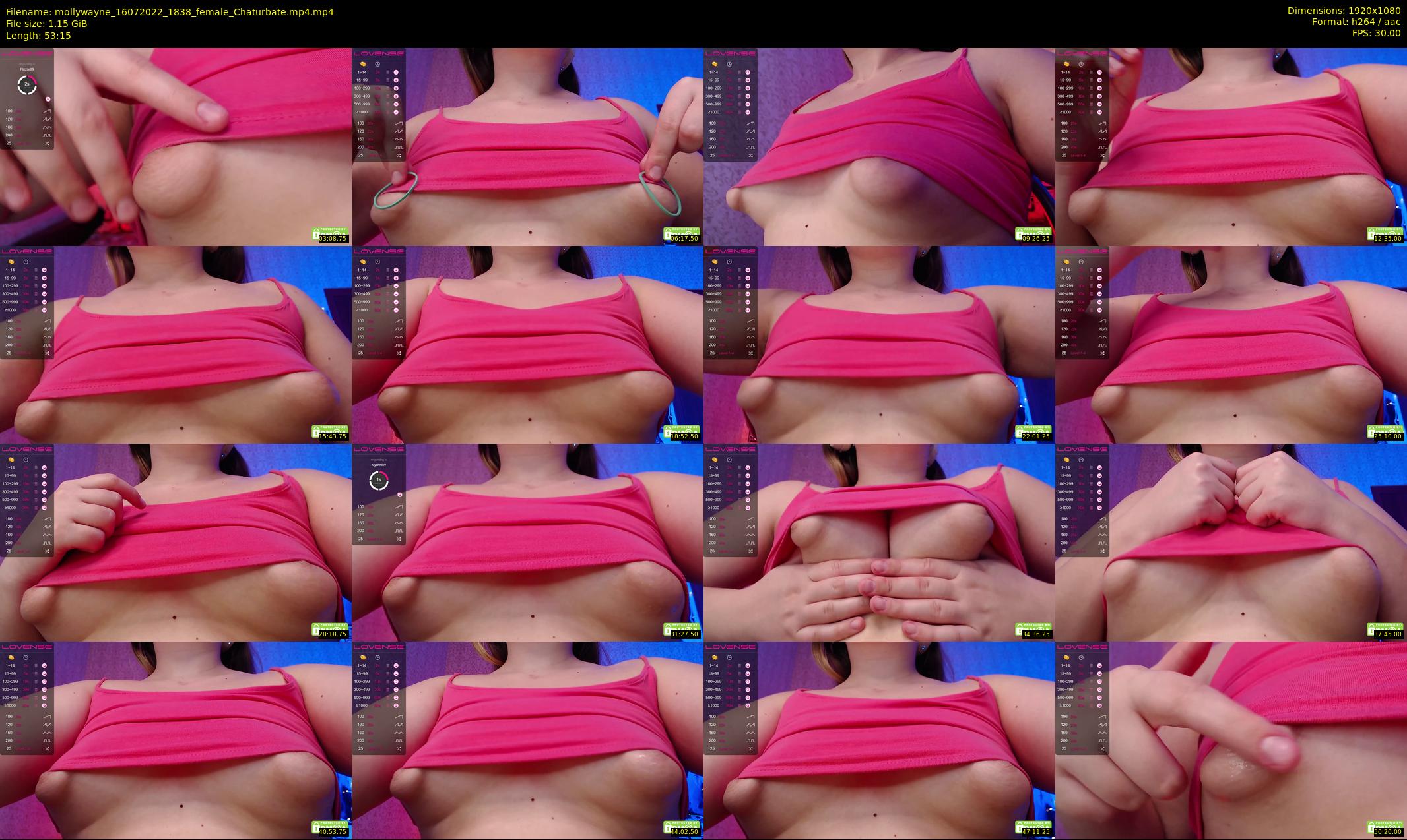 mollywayne — 54 minute Chaturbate female cam show recording, 1080p, Jul 16, 2022