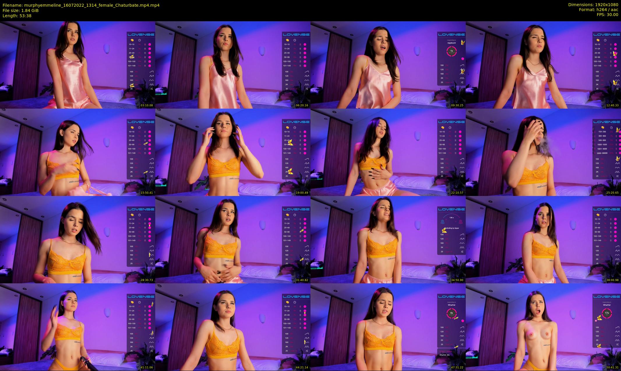 murphyemmeline — 54 minute Chaturbate female cam show recording, 1080p, Jul 16, 2022