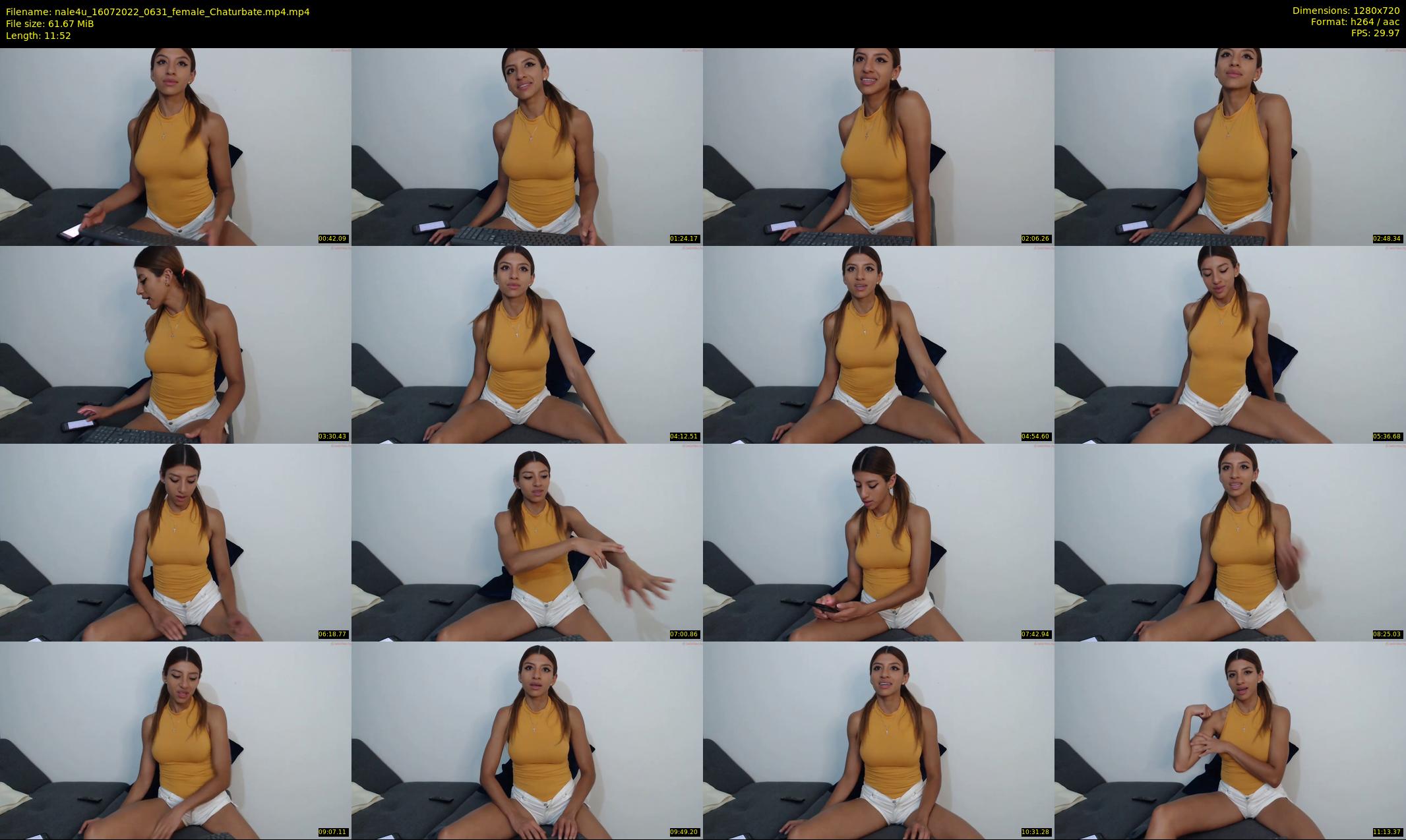 nale4u — 12 minute Chaturbate female cam show recording, 720p, Jul 16, 2022