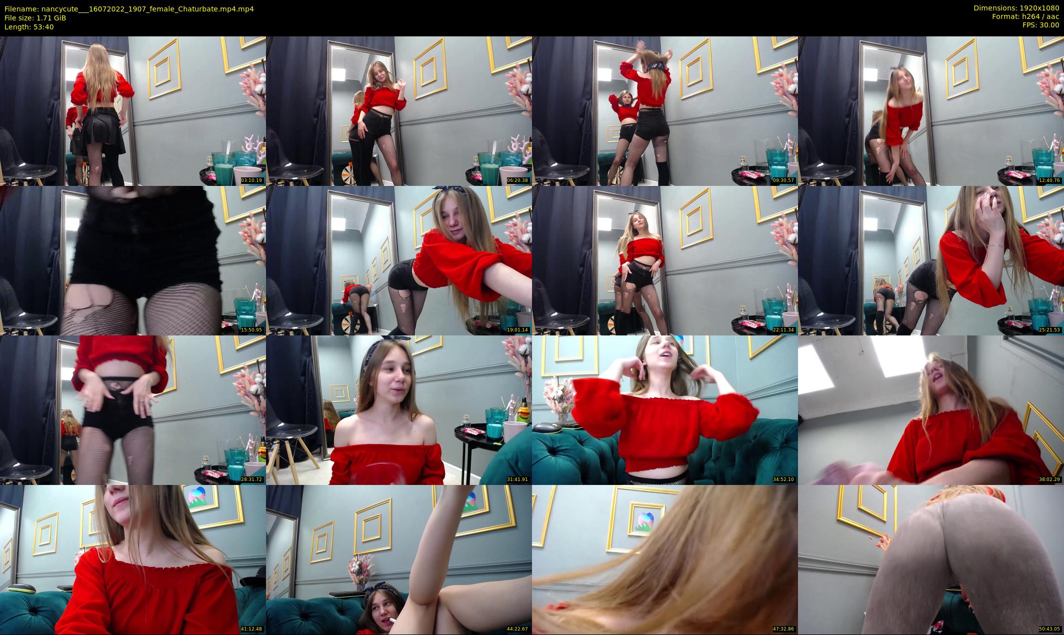 nancycute__ — 54 minute Chaturbate female cam show recording, 1080p, Jul 16, 2022