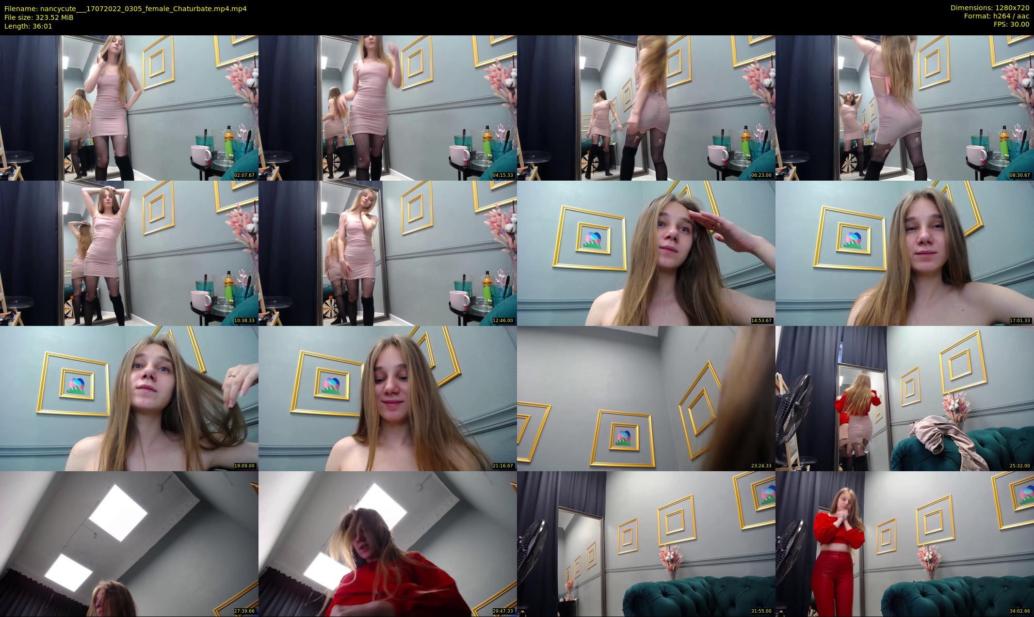 nancycute__ — 37 minute Chaturbate female cam show recording, 720p, Jul 17, 2022