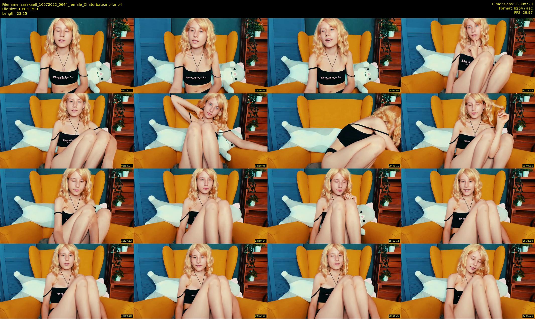 sarakaell — 24 minute Chaturbate female cam show recording, 720p, Jul 16, 2022