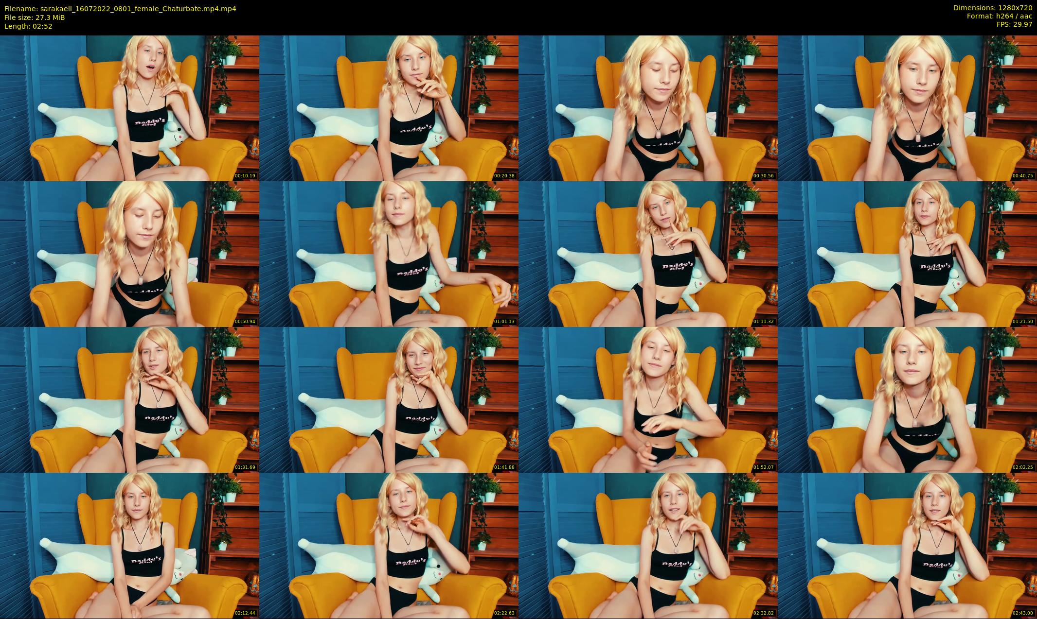sarakaell — 3 minute Chaturbate female cam show recording, 720p, Jul 16, 2022