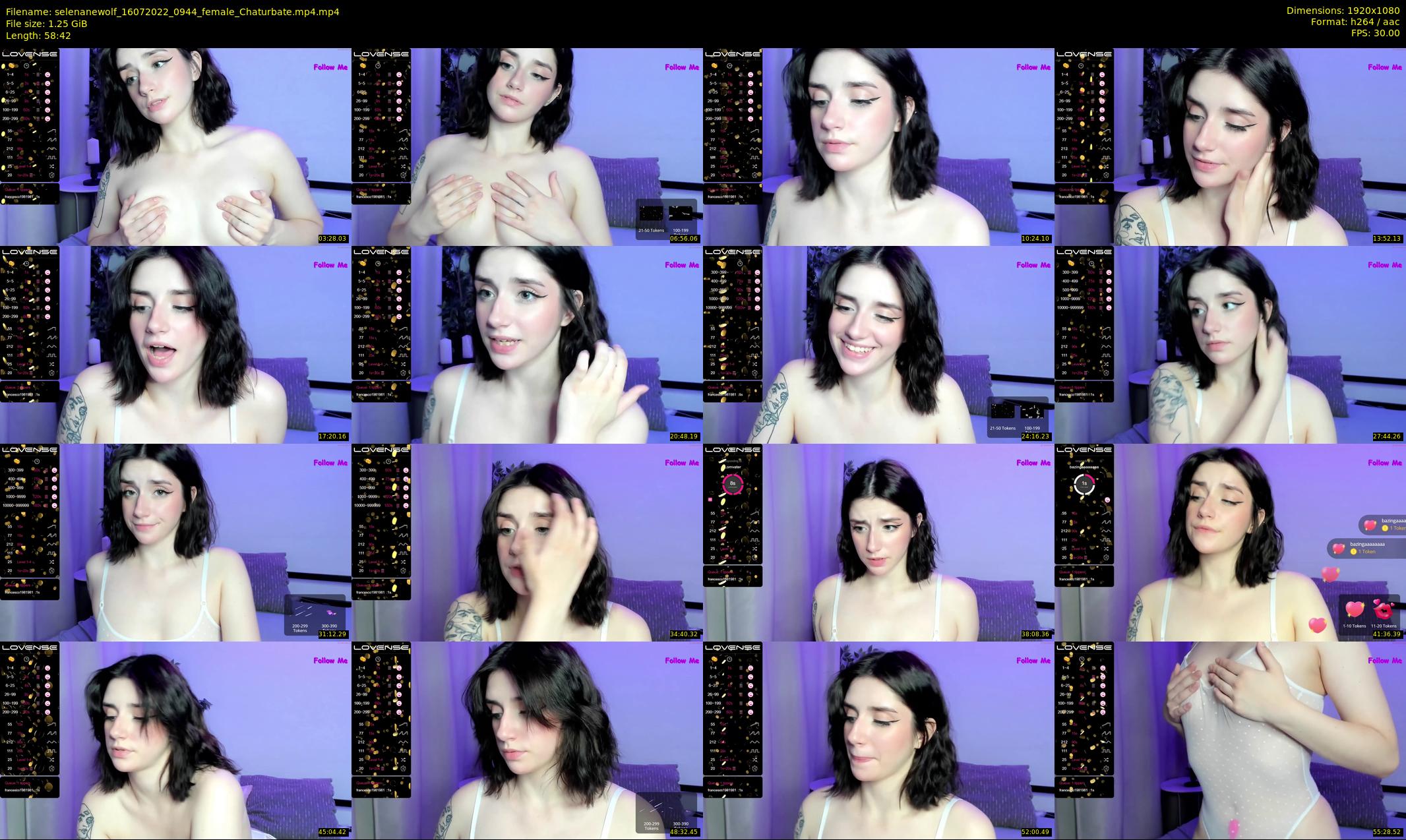 selenanewolf — 59 minute Chaturbate couple cam show recording, 1080p, Jul 16, 2022
