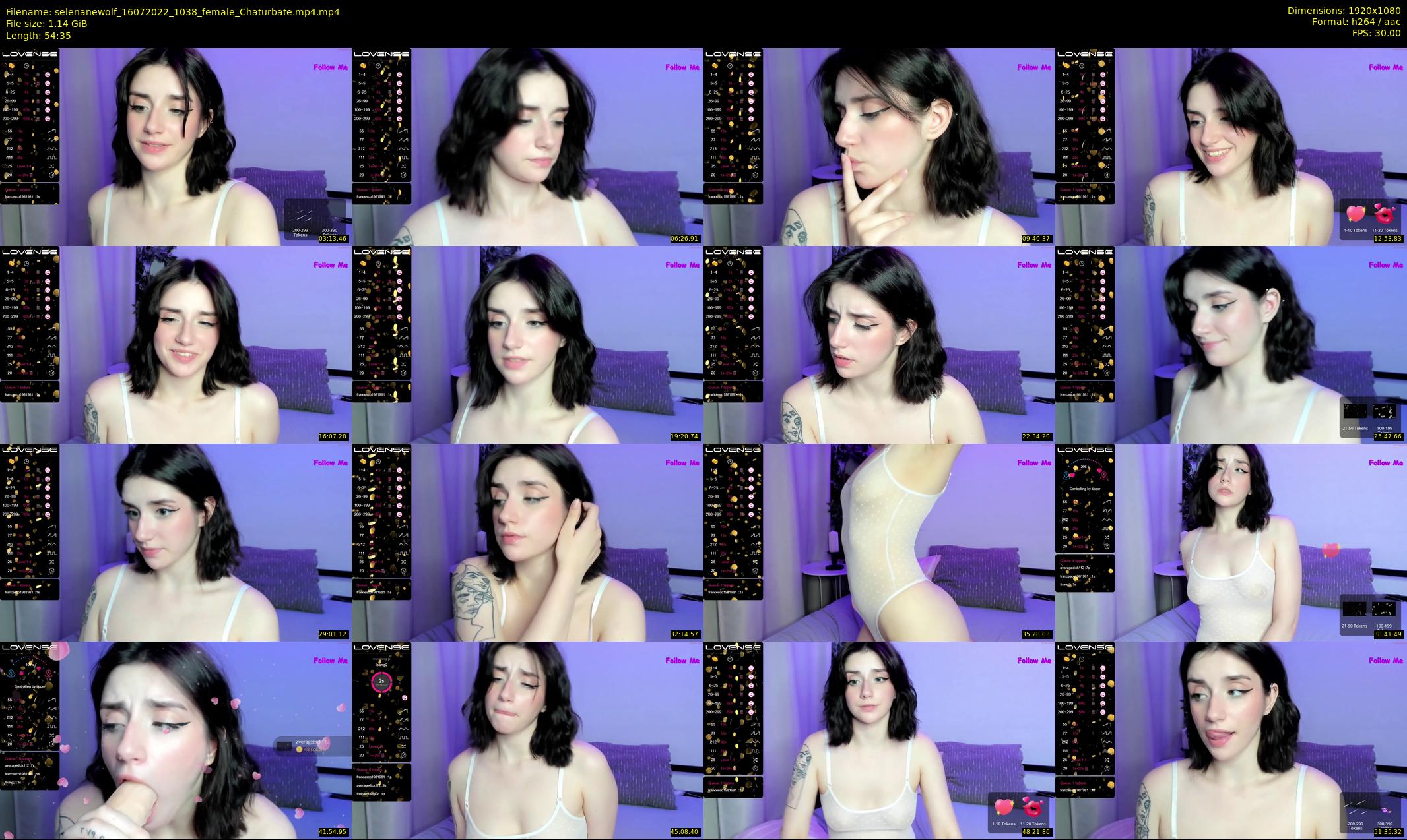 selenanewolf — 55 minute Chaturbate couple cam show recording, 1080p, Jul 16, 2022