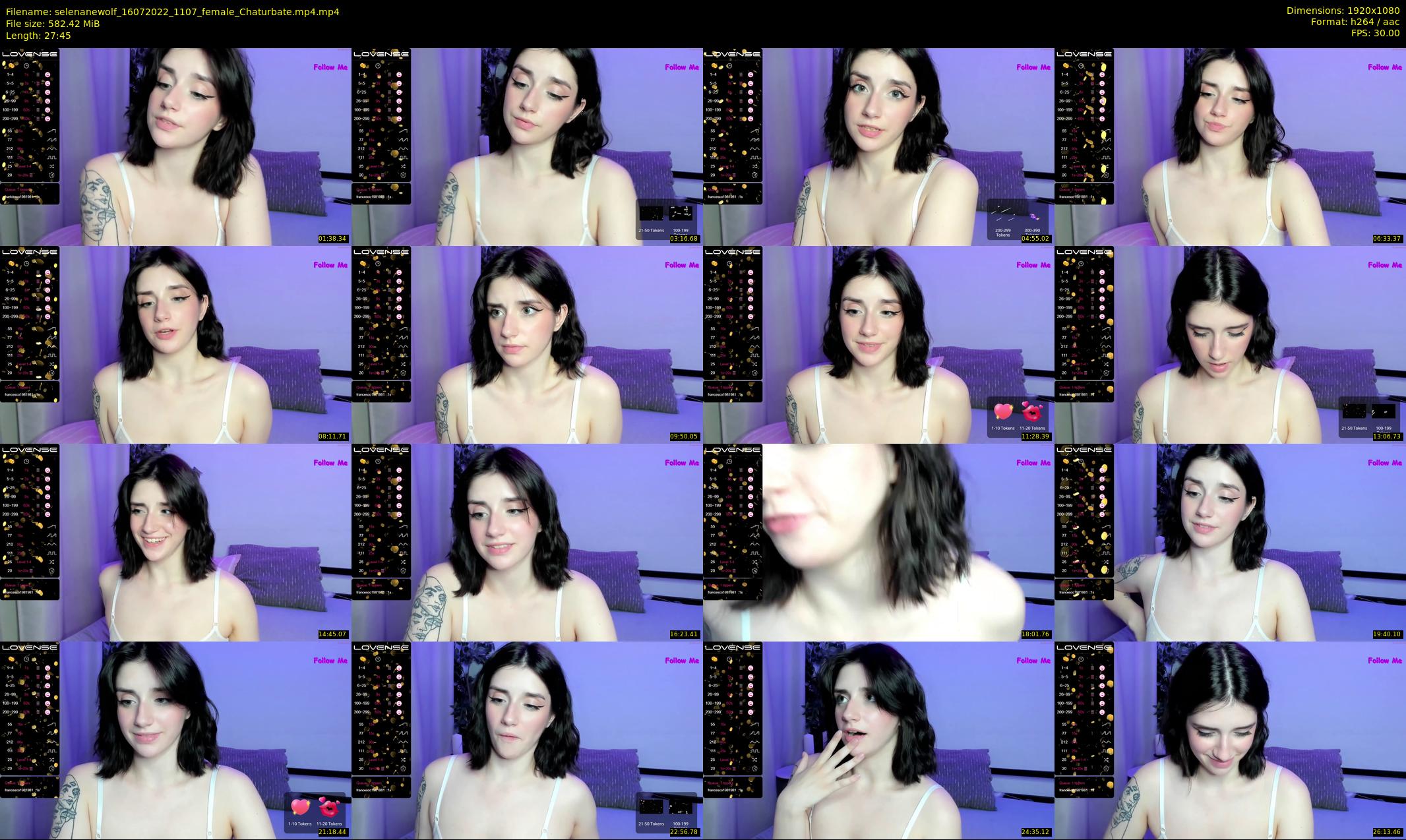selenanewolf — 28 minute Chaturbate couple cam show recording, 1080p, Jul 16, 2022