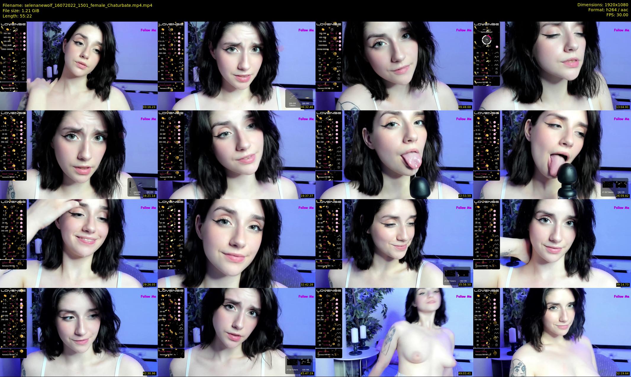 selenanewolf — 56 minute Chaturbate couple cam show recording, 1080p, Jul 16, 2022