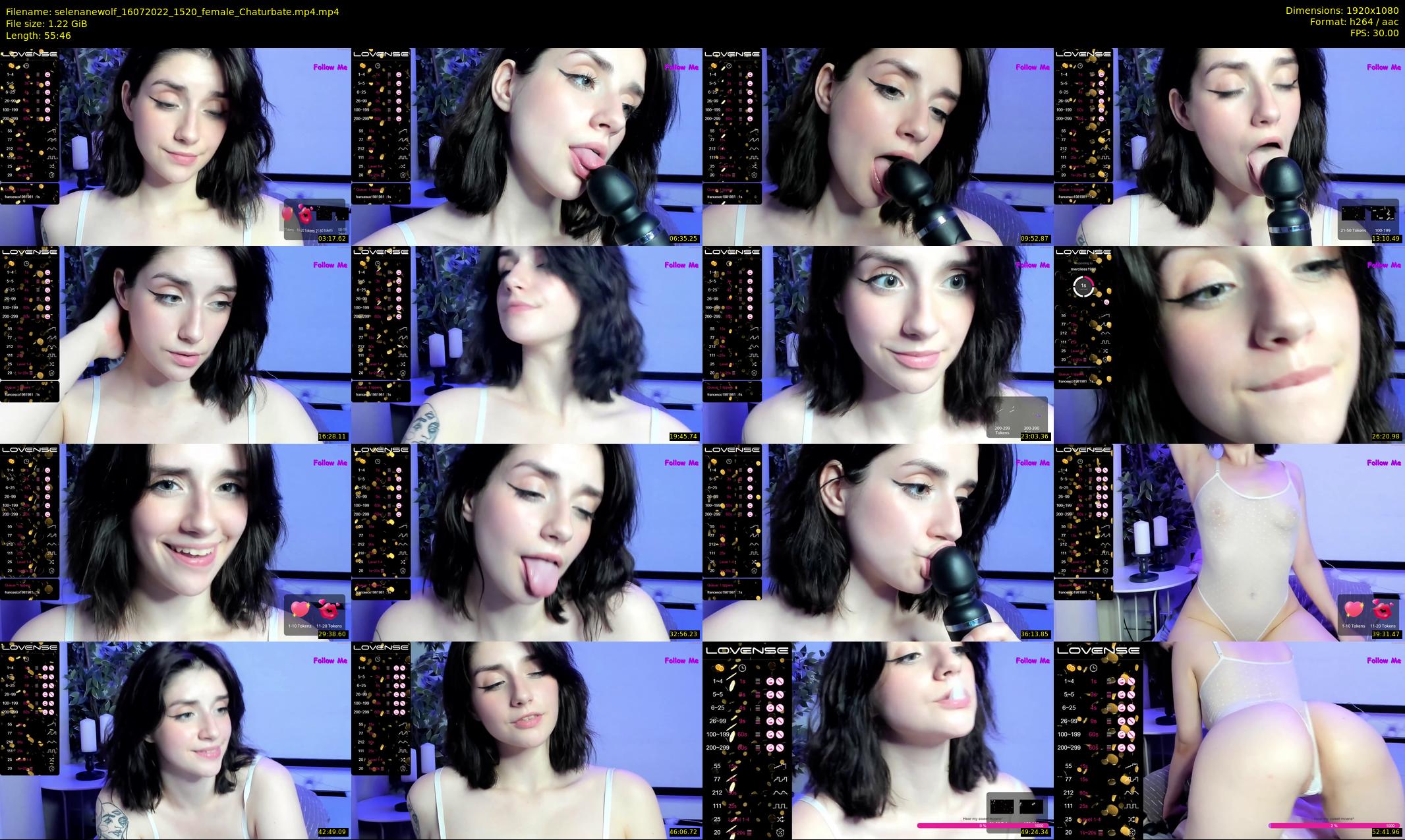selenanewolf — 56 minute Chaturbate couple cam show recording, 1080p, Jul 16, 2022