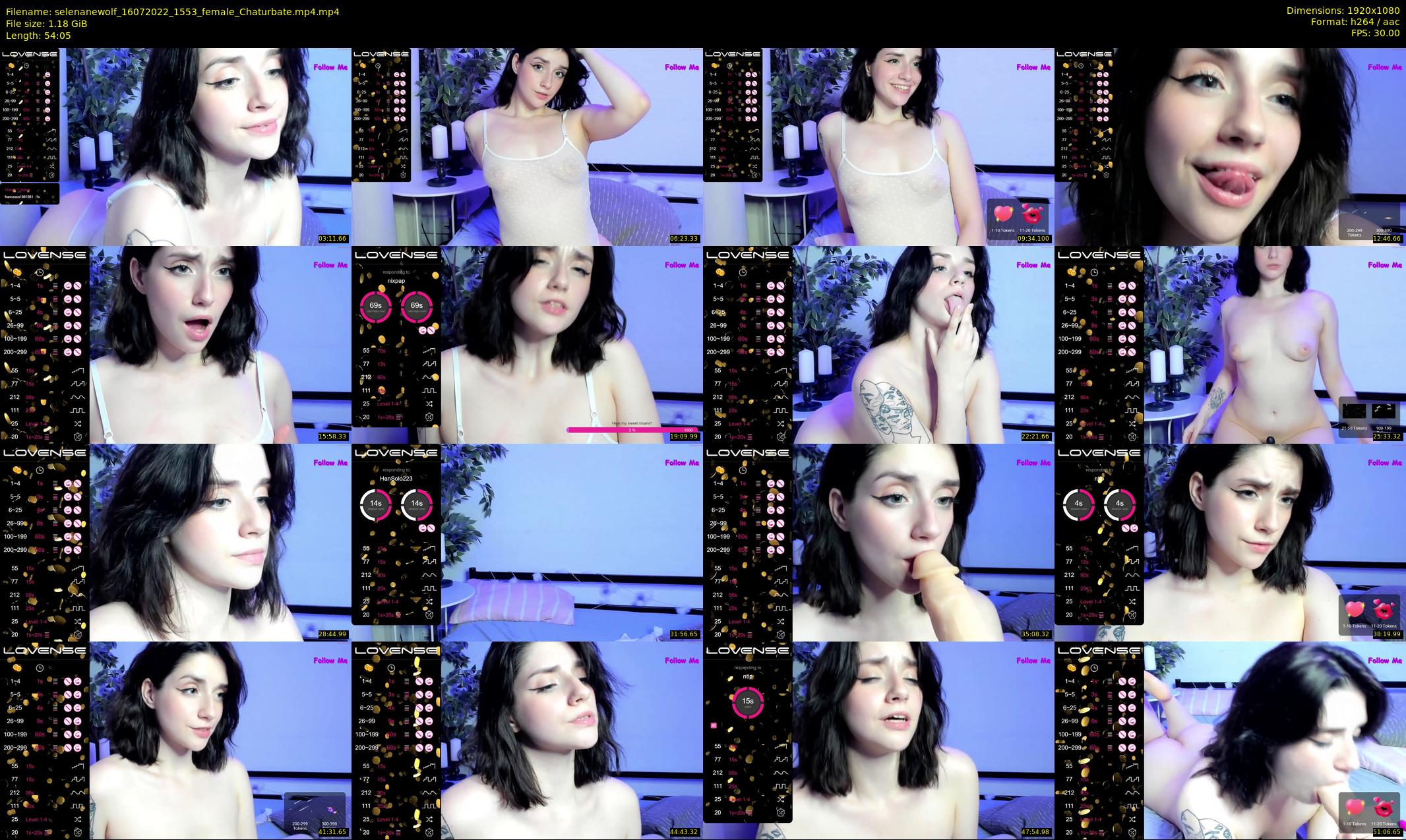selenanewolf — 55 minute Chaturbate couple cam show recording, 1080p, Jul 16, 2022