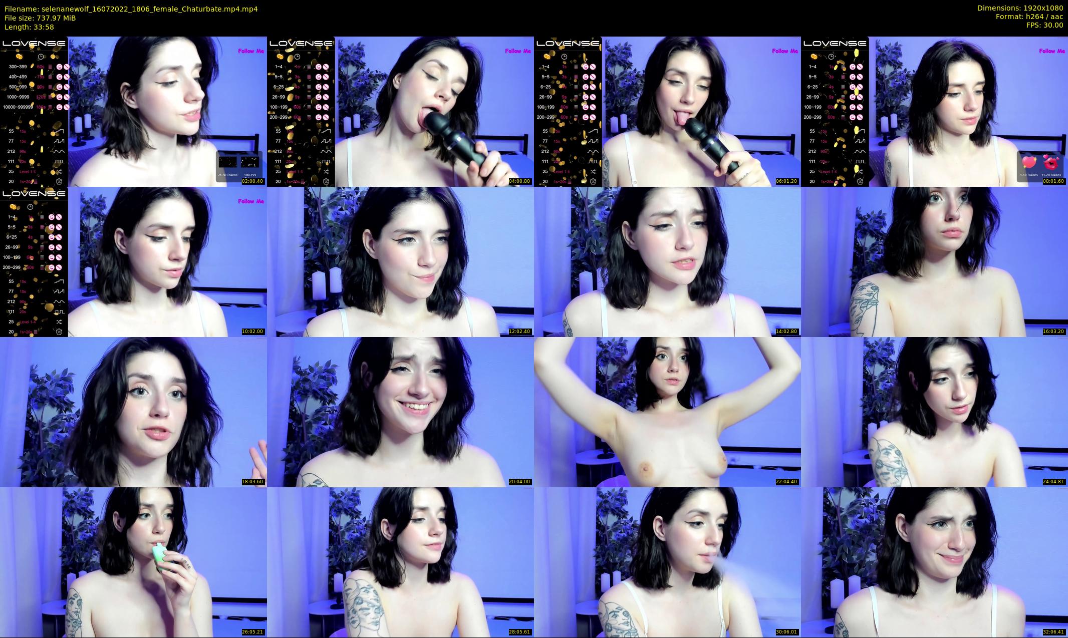 selenanewolf — 34 minute Chaturbate couple cam show recording, 1080p, Jul 16, 2022