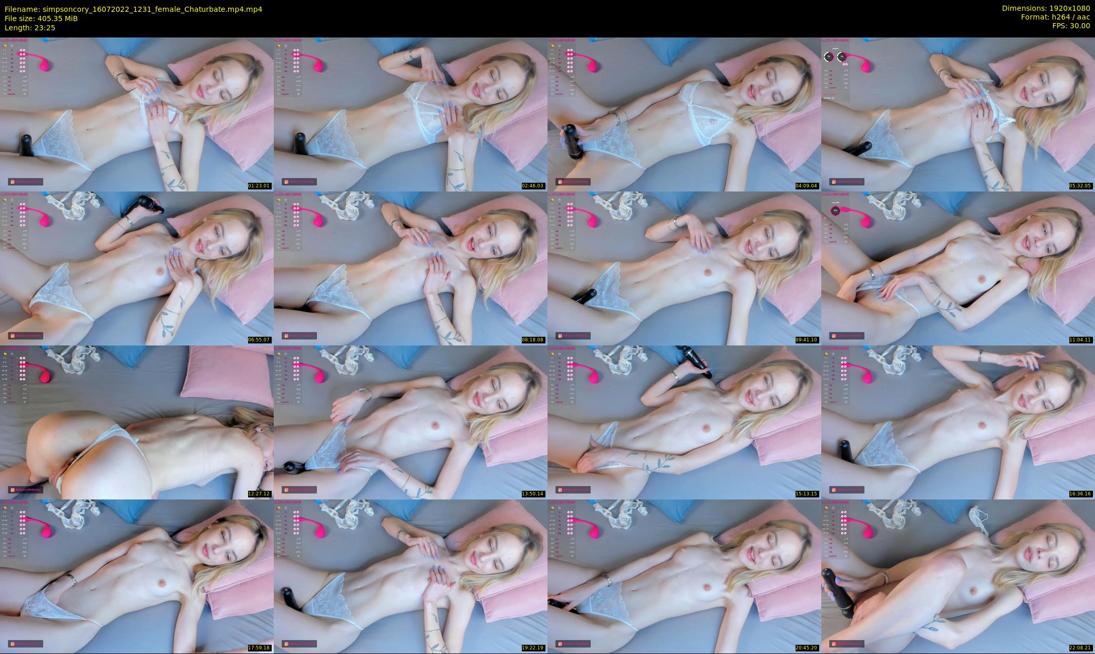 simpsoncory — 24 minute Chaturbate female cam show recording, 1080p, Jul 16, 2022