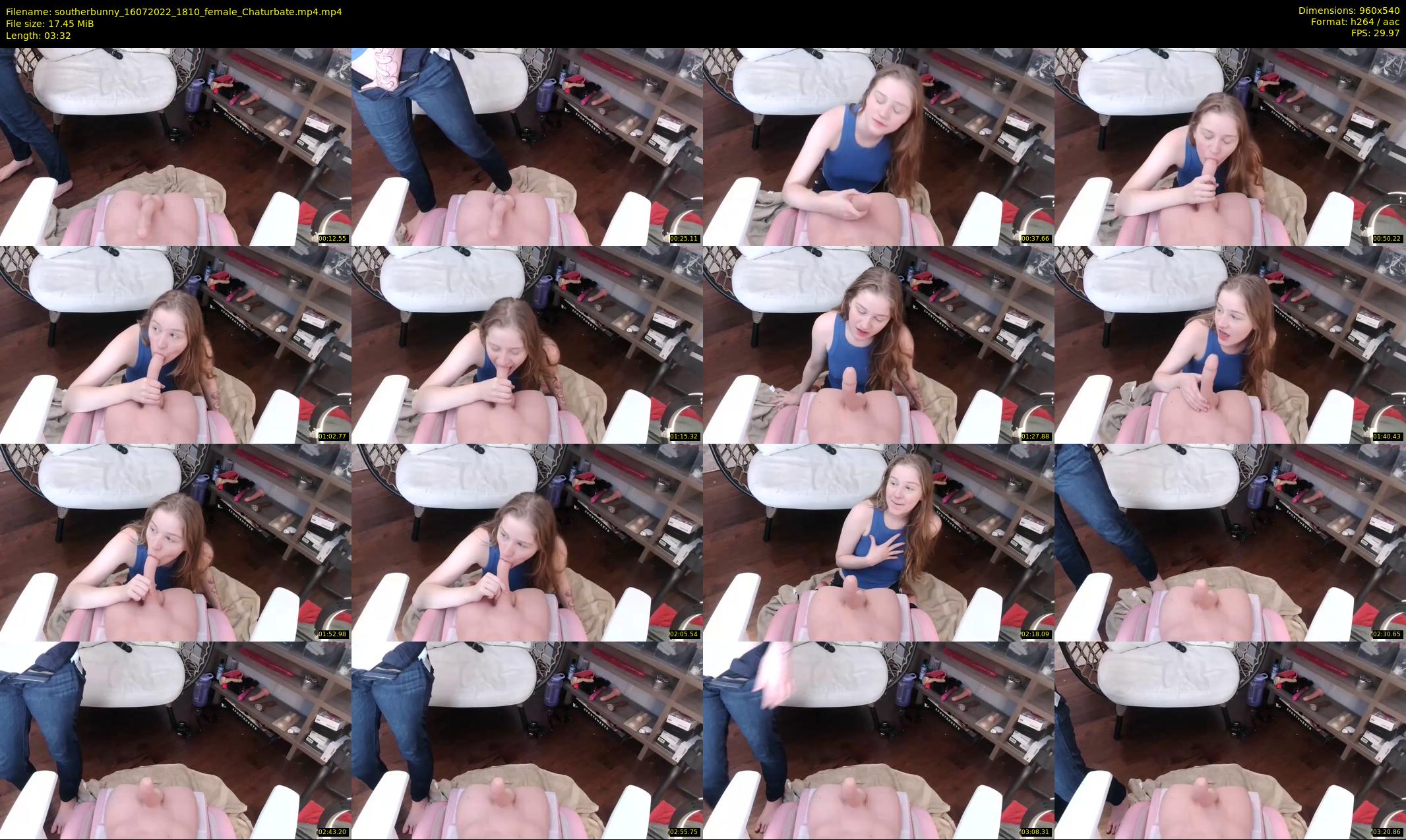 southerbunny — 4 minute Chaturbate female cam show recording, 480p, Jul 16, 2022