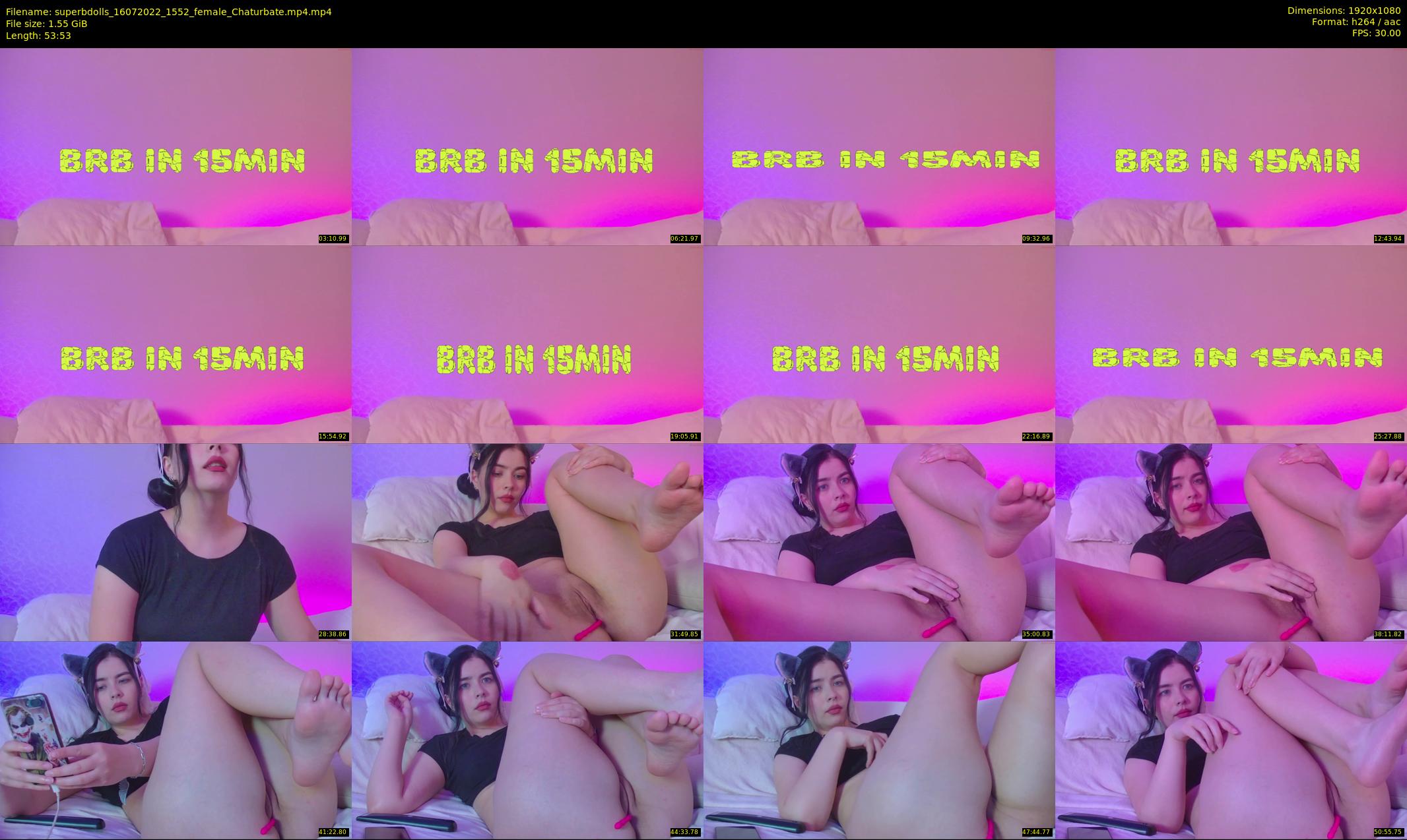 superbdolls — 54 minute Chaturbate couple cam show recording, 1080p, Jul 16, 2022