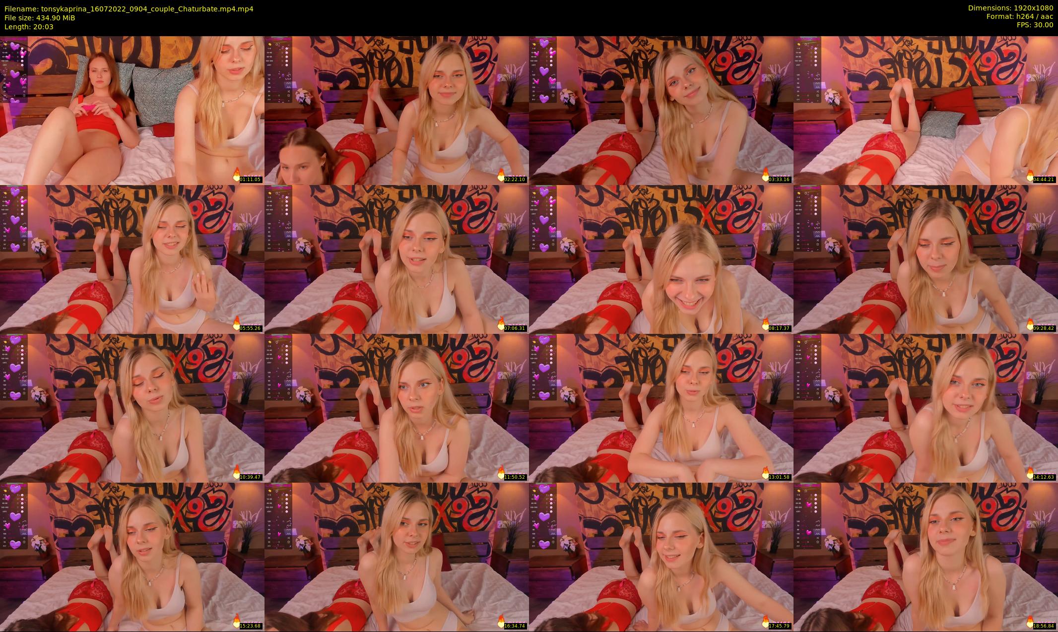 tonsykaprina — 21 minute Chaturbate couple cam show recording, 1080p, Jul 16, 2022