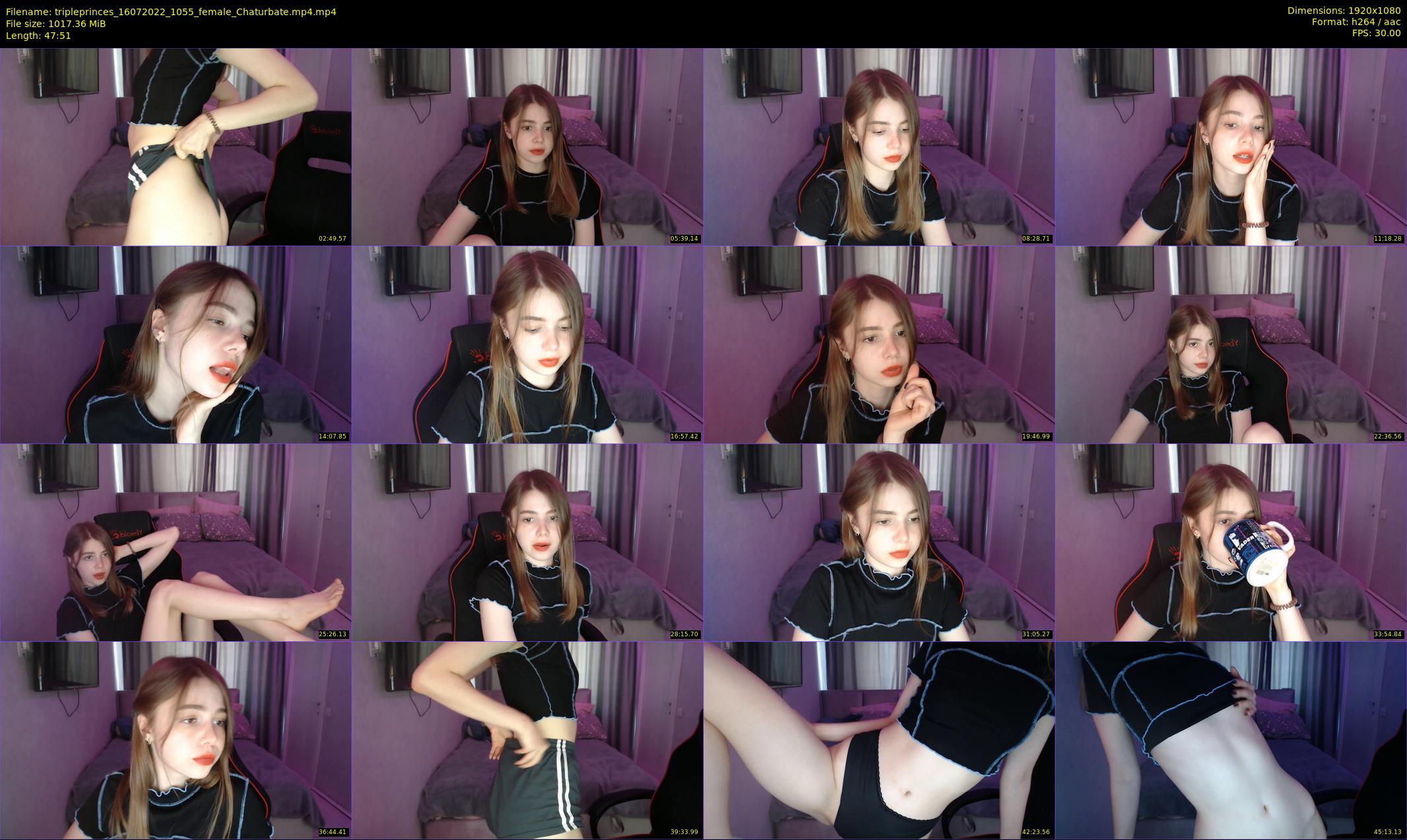 tripleprinces — 48 minute Chaturbate female cam show recording, 1080p, Jul 16, 2022