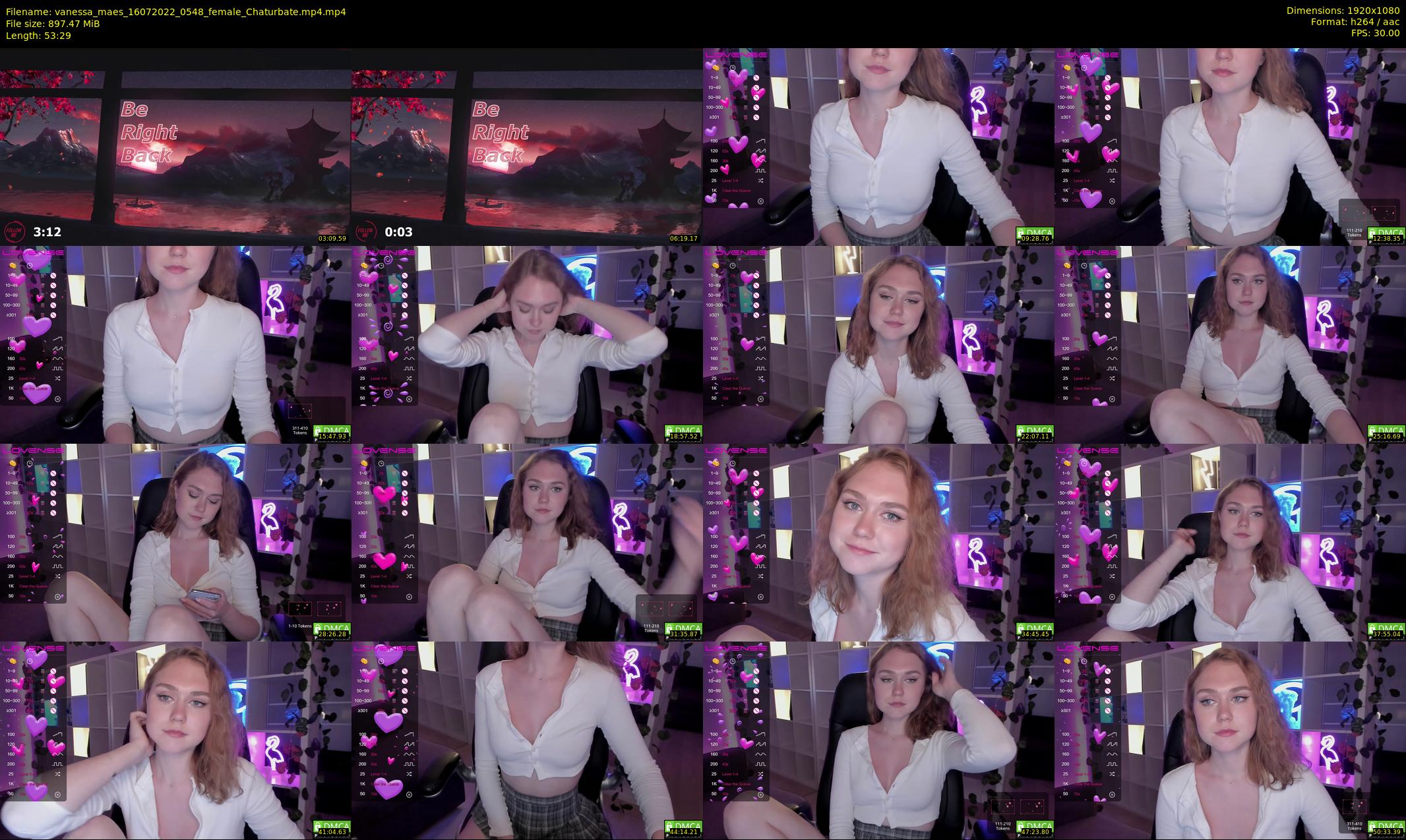 vanessa_maes — 54 minute Chaturbate female cam show recording, 1080p, Jul 16, 2022