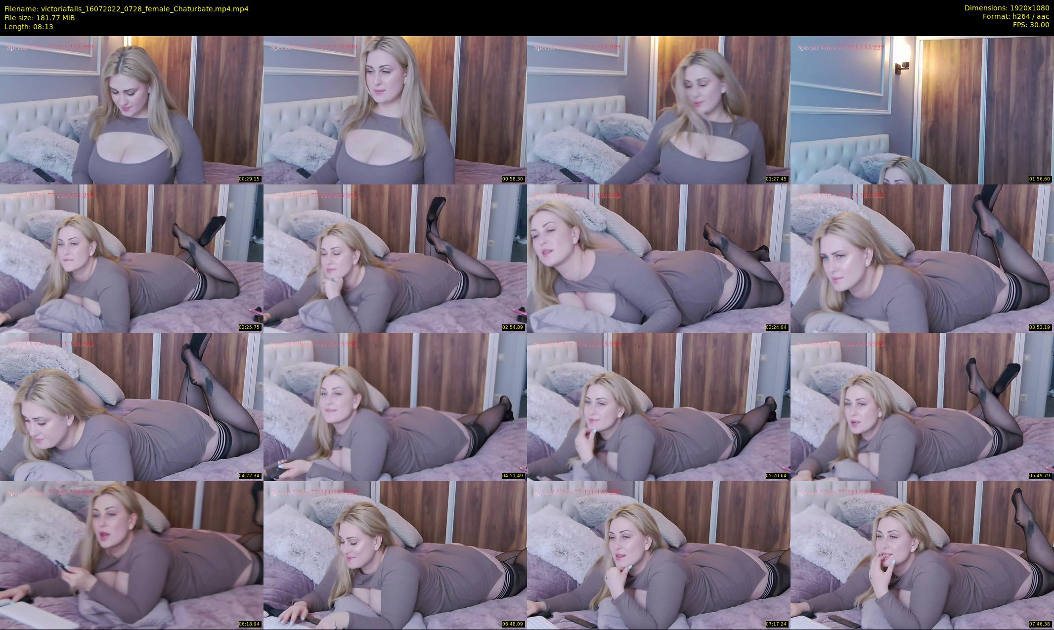 victoriafalls — 9 minute Chaturbate female cam show recording, 1080p, Jul 16, 2022