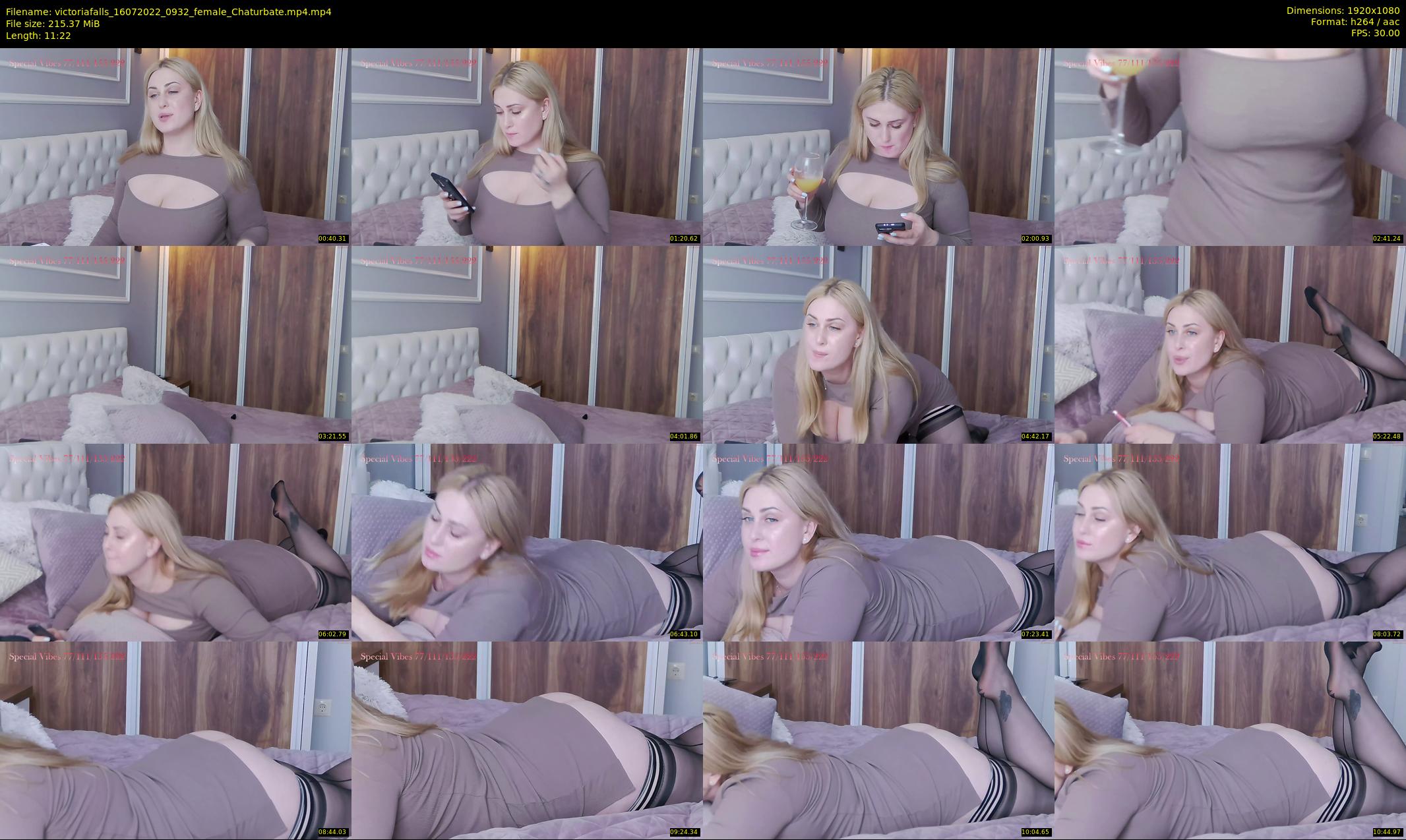 victoriafalls — 12 minute Chaturbate female cam show recording, 1080p, Jul 16, 2022