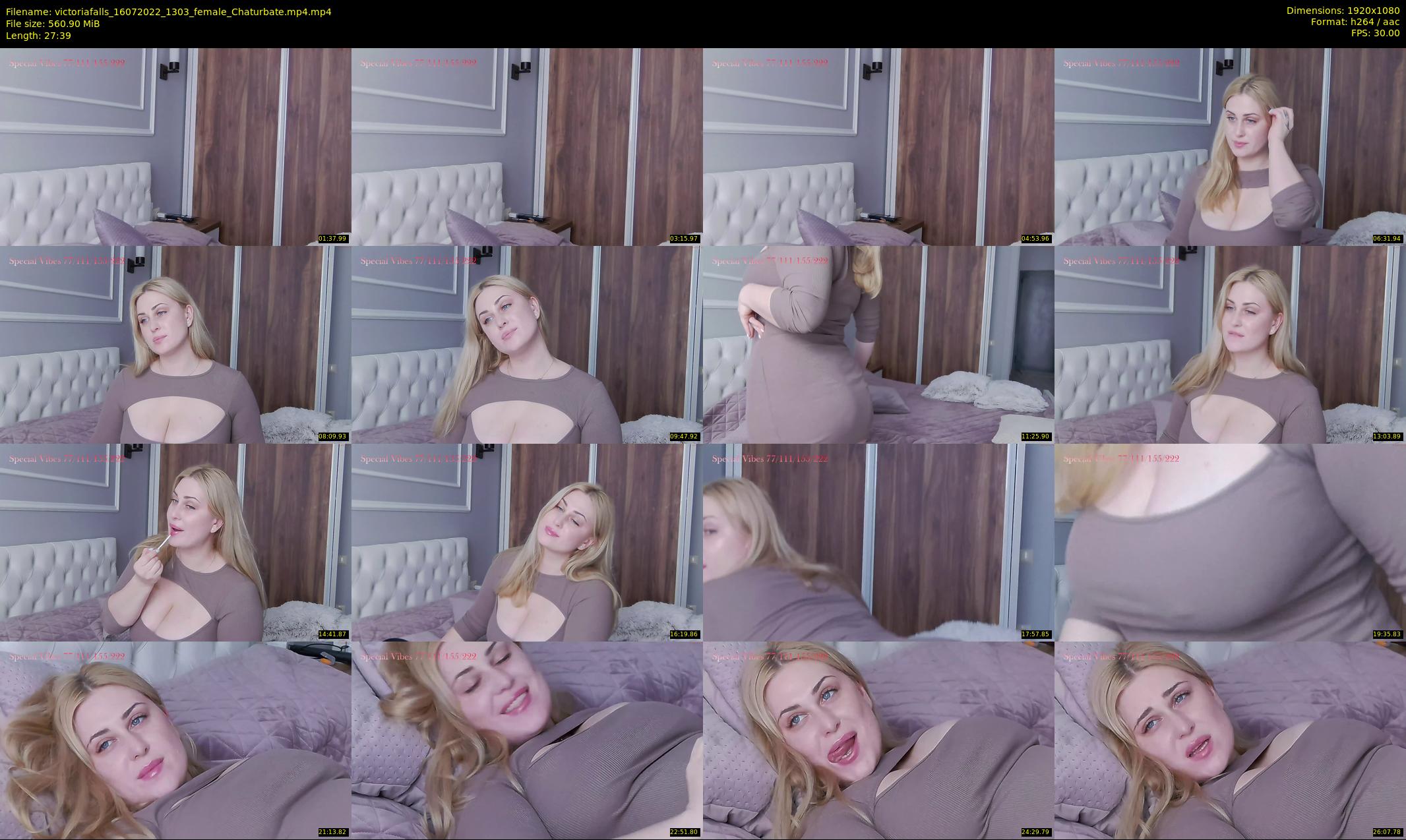 victoriafalls — 28 minute Chaturbate female cam show recording, 1080p, Jul 16, 2022