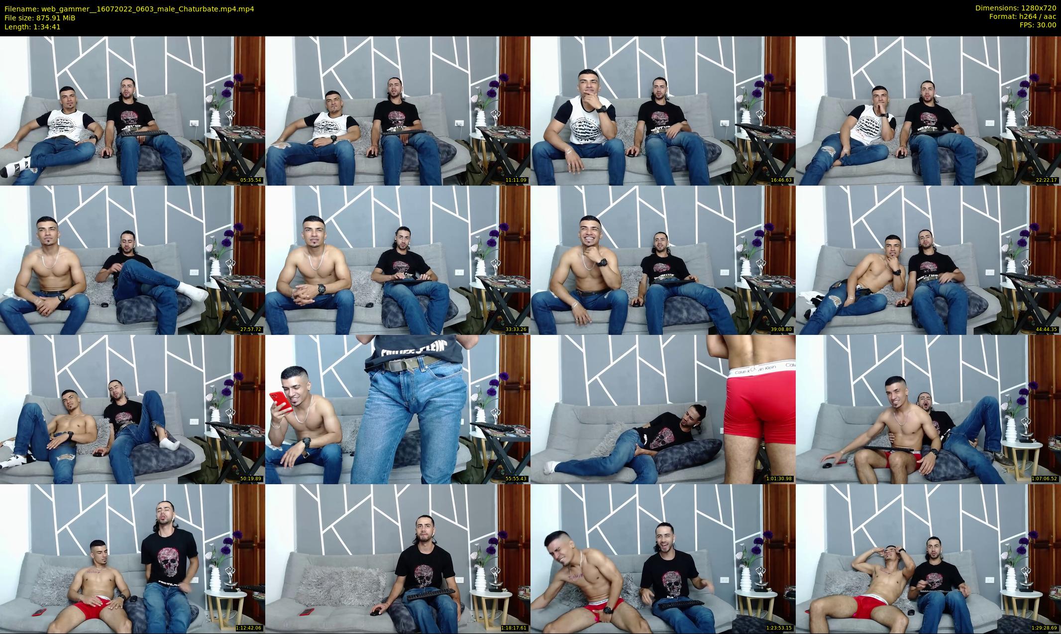 web_gammer_ — 95 minute Chaturbate male cam show recording, 720p, Jul 16, 2022