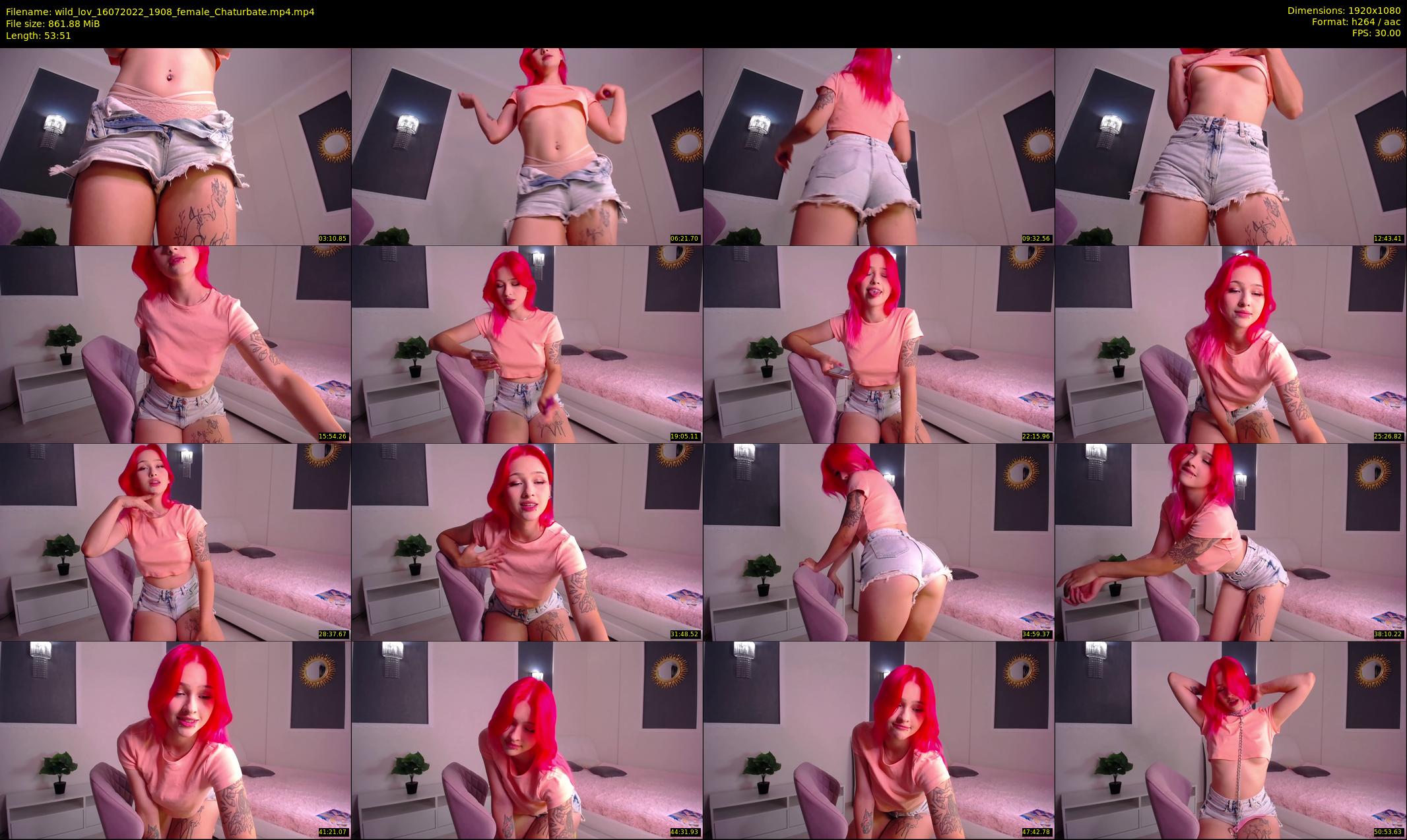 wild_lov — 54 minute Chaturbate female cam show recording, 1080p, Jul 16, 2022