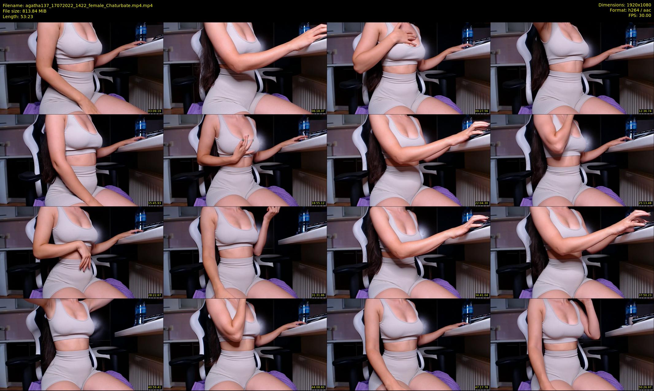 agatha137 — 54 minute Chaturbate female cam show recording, 1080p, Jul 17, 2022