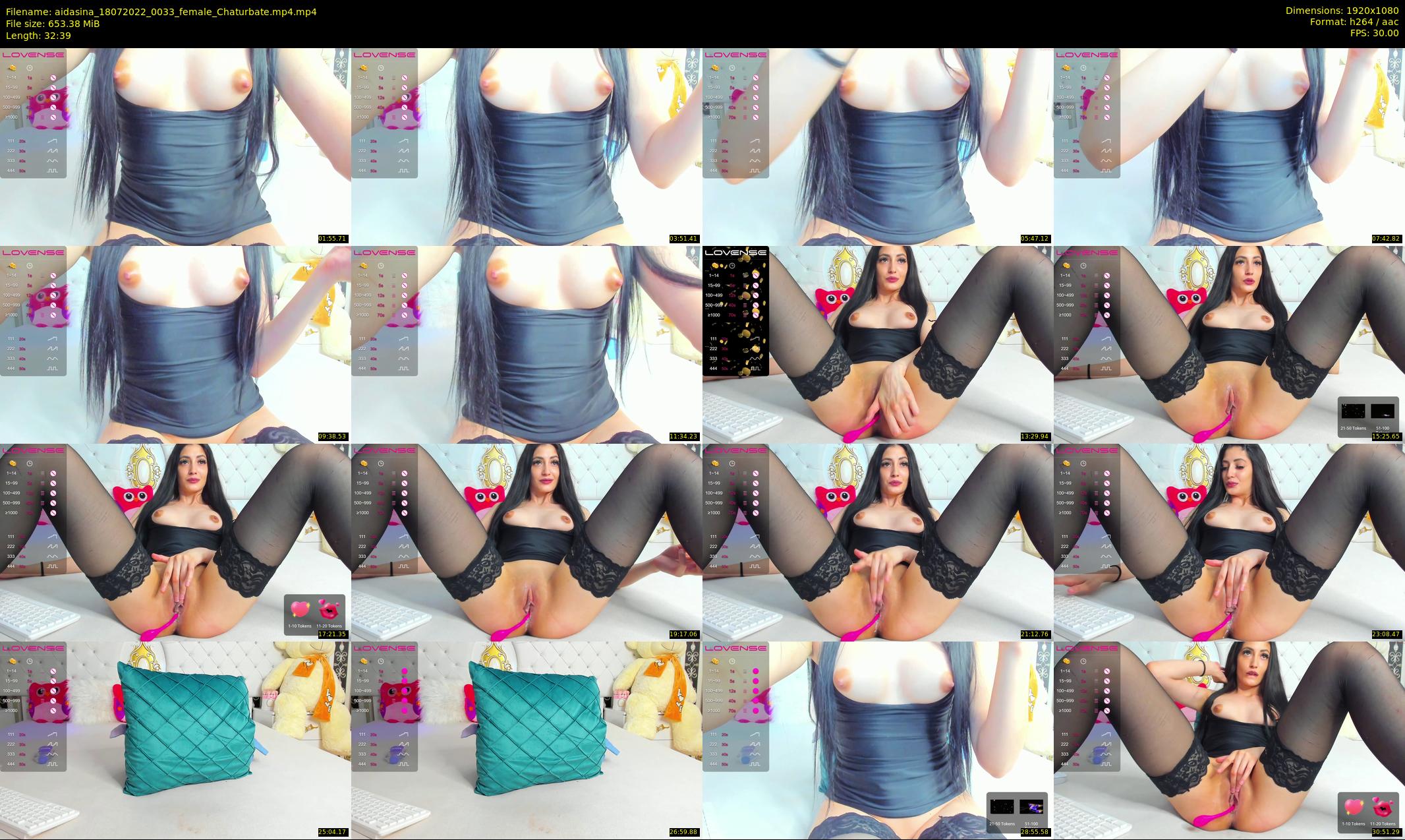 aidasina — 33 minute Chaturbate female cam show recording, 1080p, Jul 18, 2022