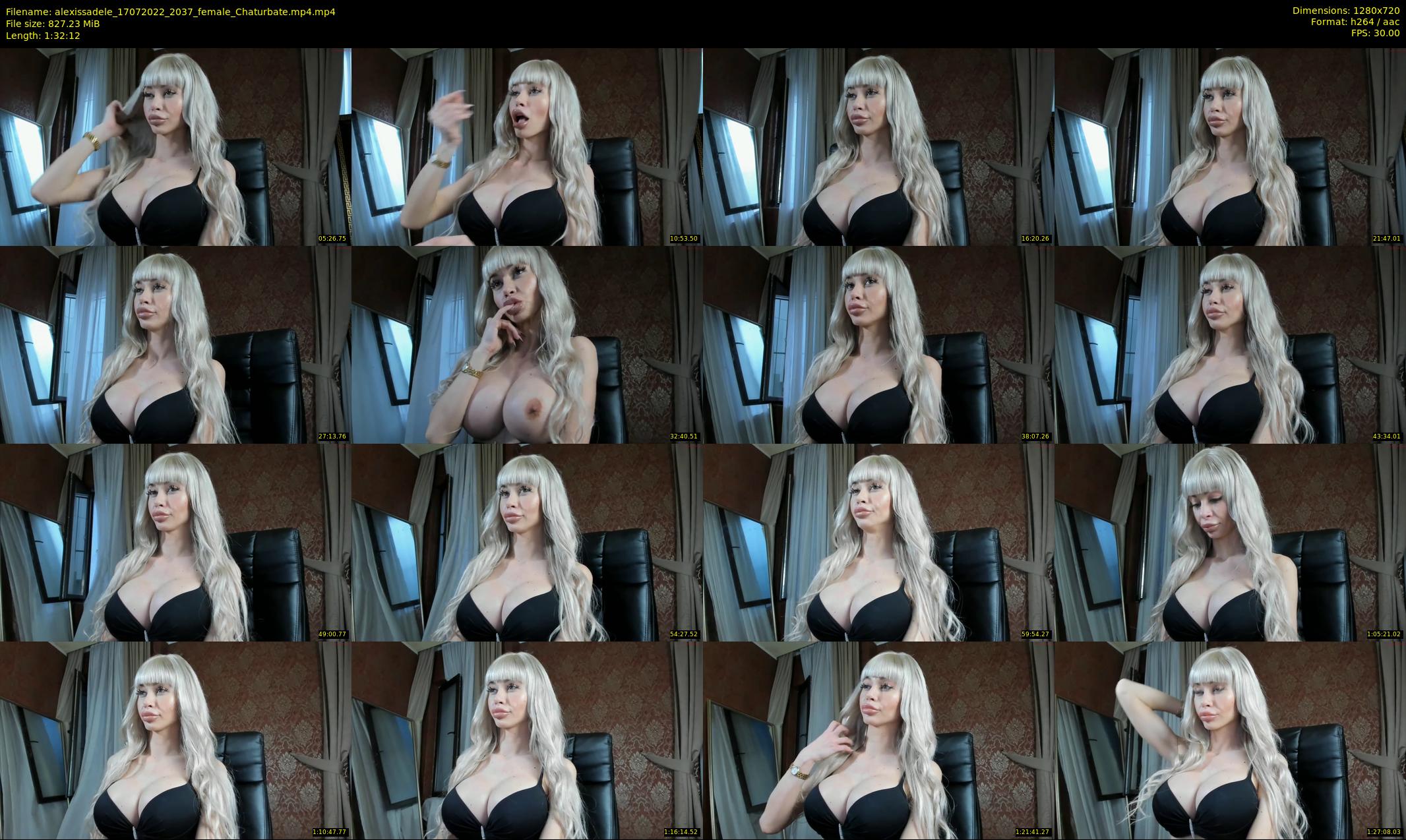 alexissadele — 93 minute Chaturbate female cam show recording, 720p, Jul 17, 2022