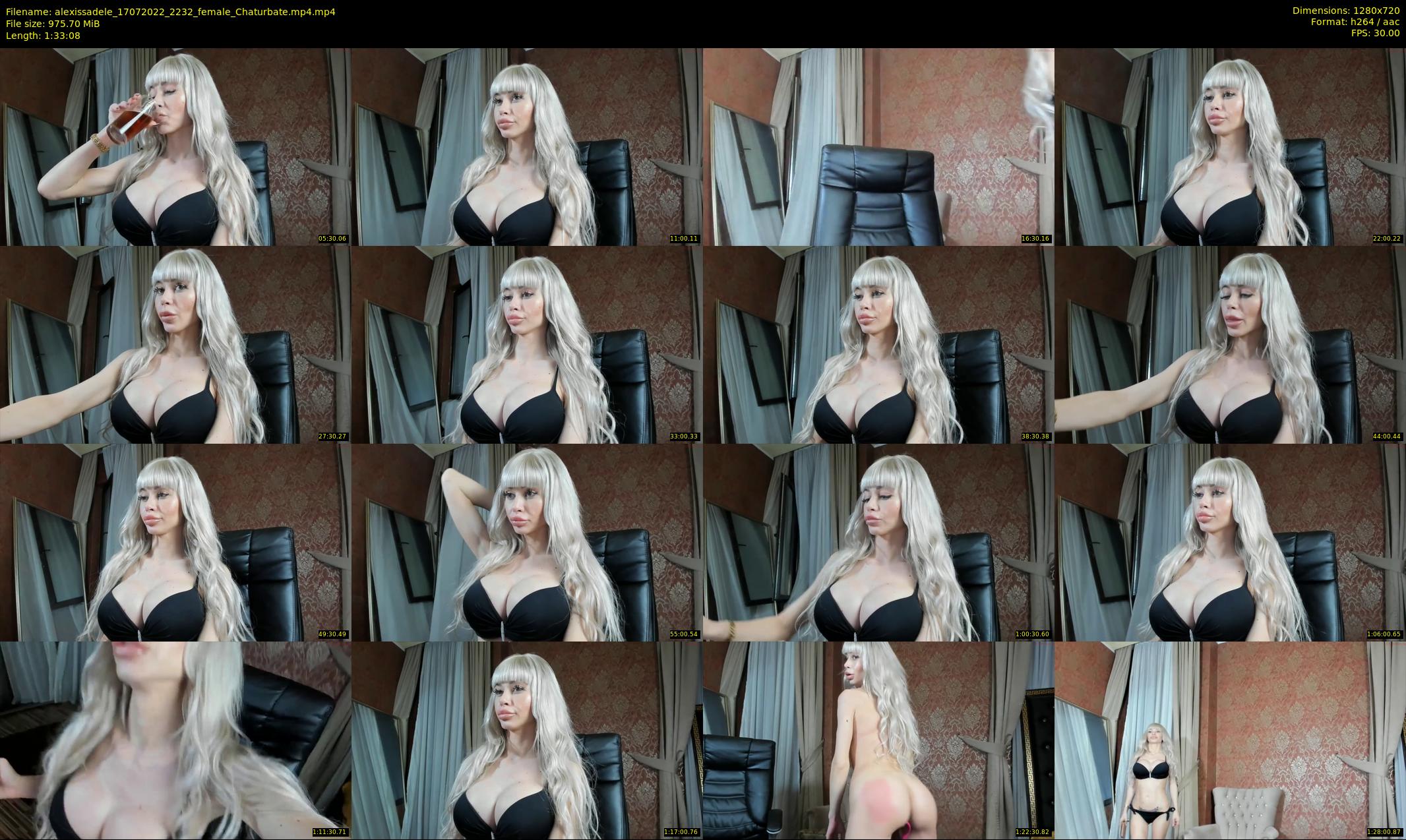 alexissadele — 94 minute Chaturbate female cam show recording, 720p, Jul 17, 2022