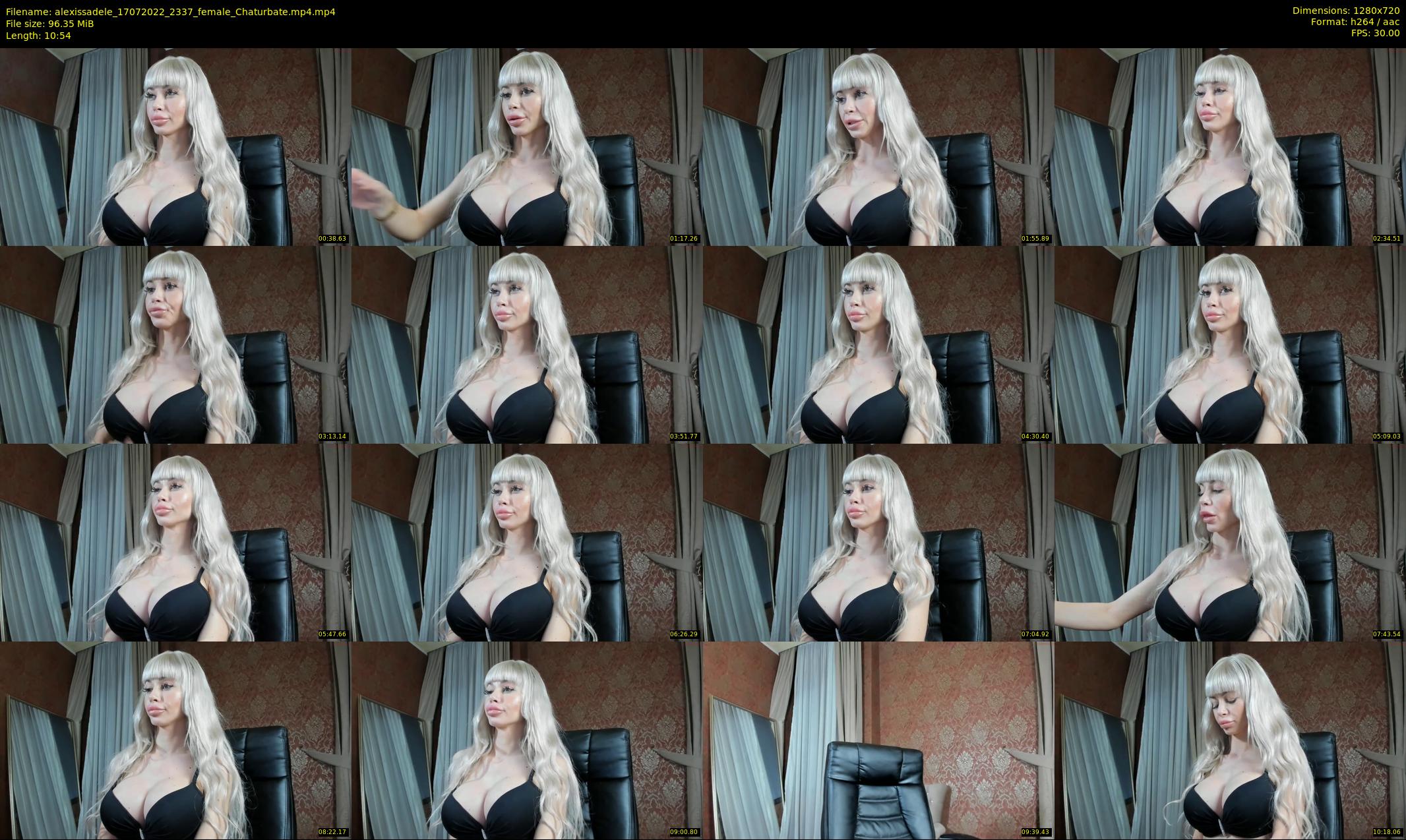 alexissadele — 11 minute Chaturbate female cam show recording, 720p, Jul 17, 2022