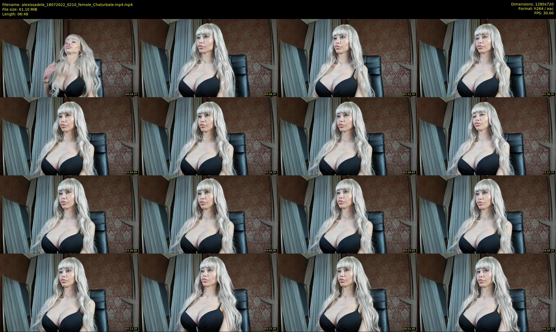 alexissadele — 7 minute Chaturbate female cam show recording, 720p, Jul 18, 2022