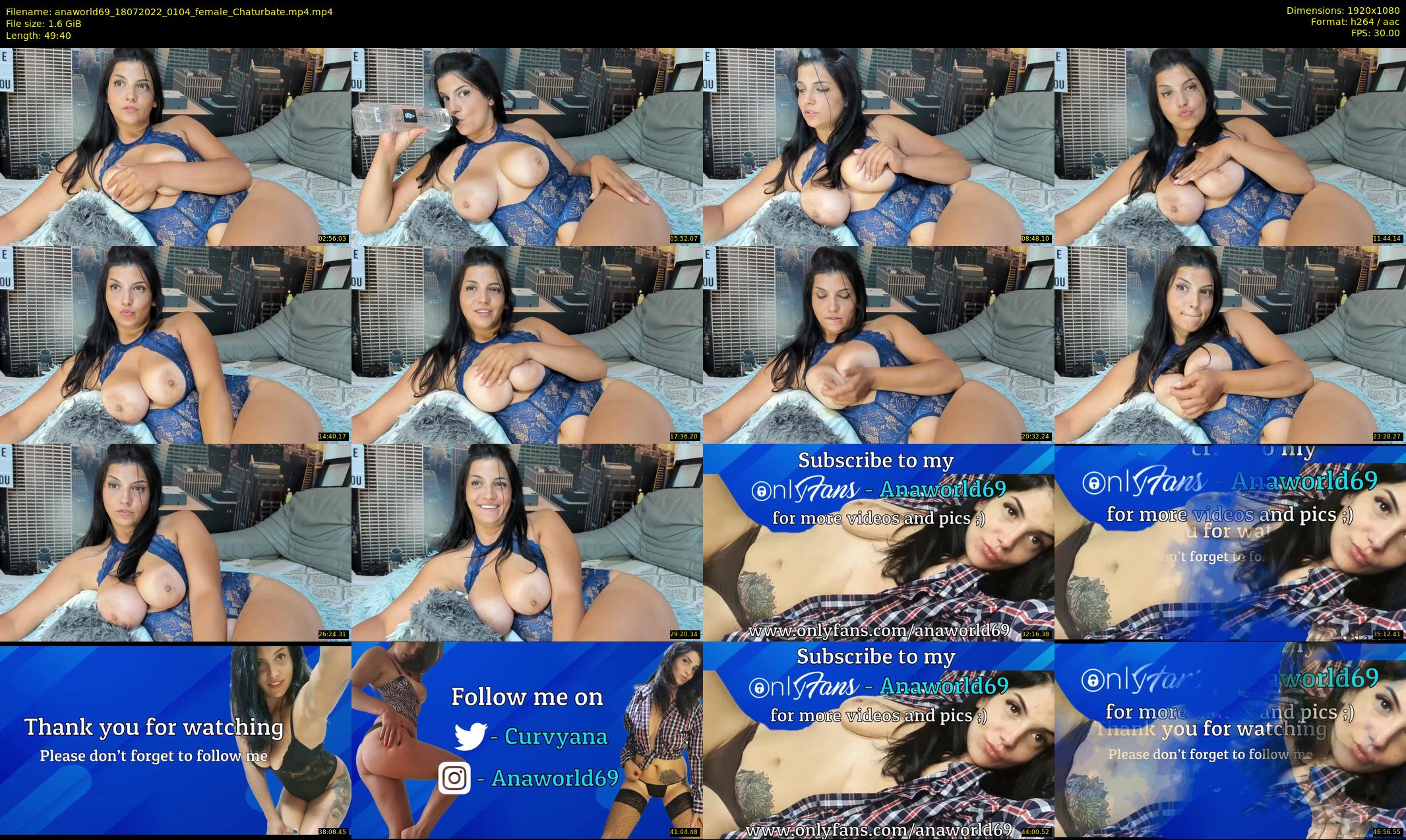 anaworld69 — 50 minute Chaturbate female cam show recording, 1080p, Jul 18, 2022