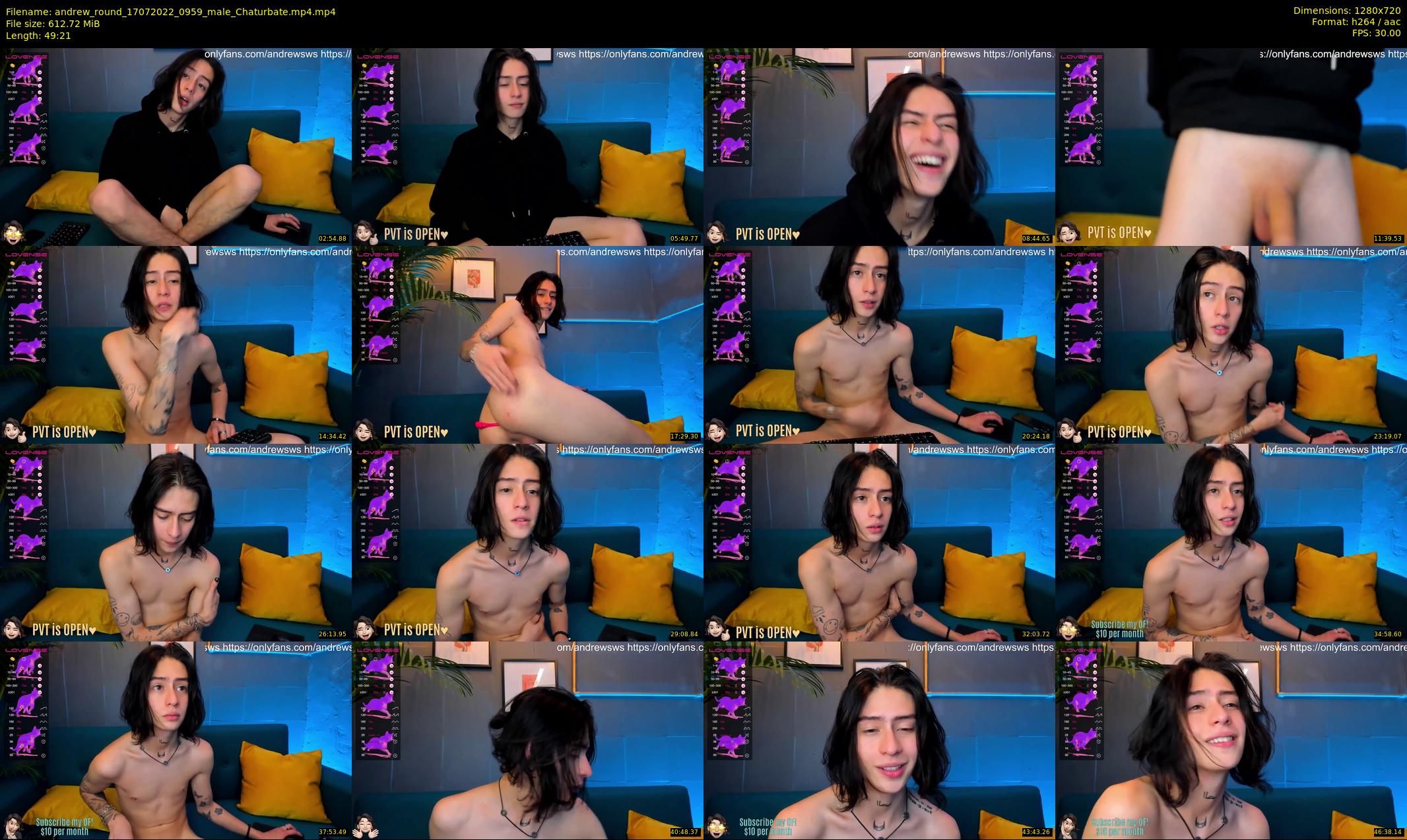 andrew_round — 50 minute Chaturbate male cam show recording, 720p, Jul 17, 2022