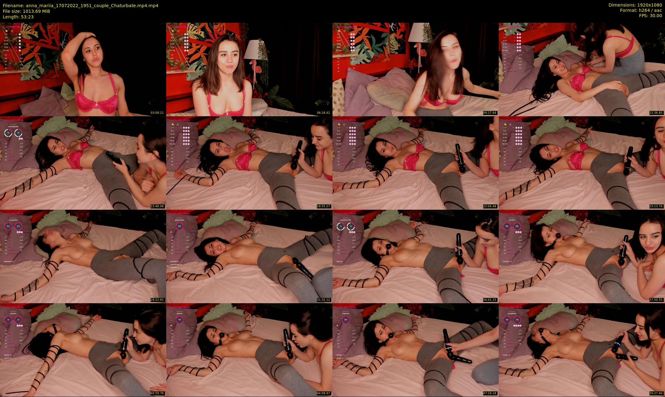 anna_mariia — 54 minute Chaturbate couple cam show recording, 1080p, Jul 17, 2022
