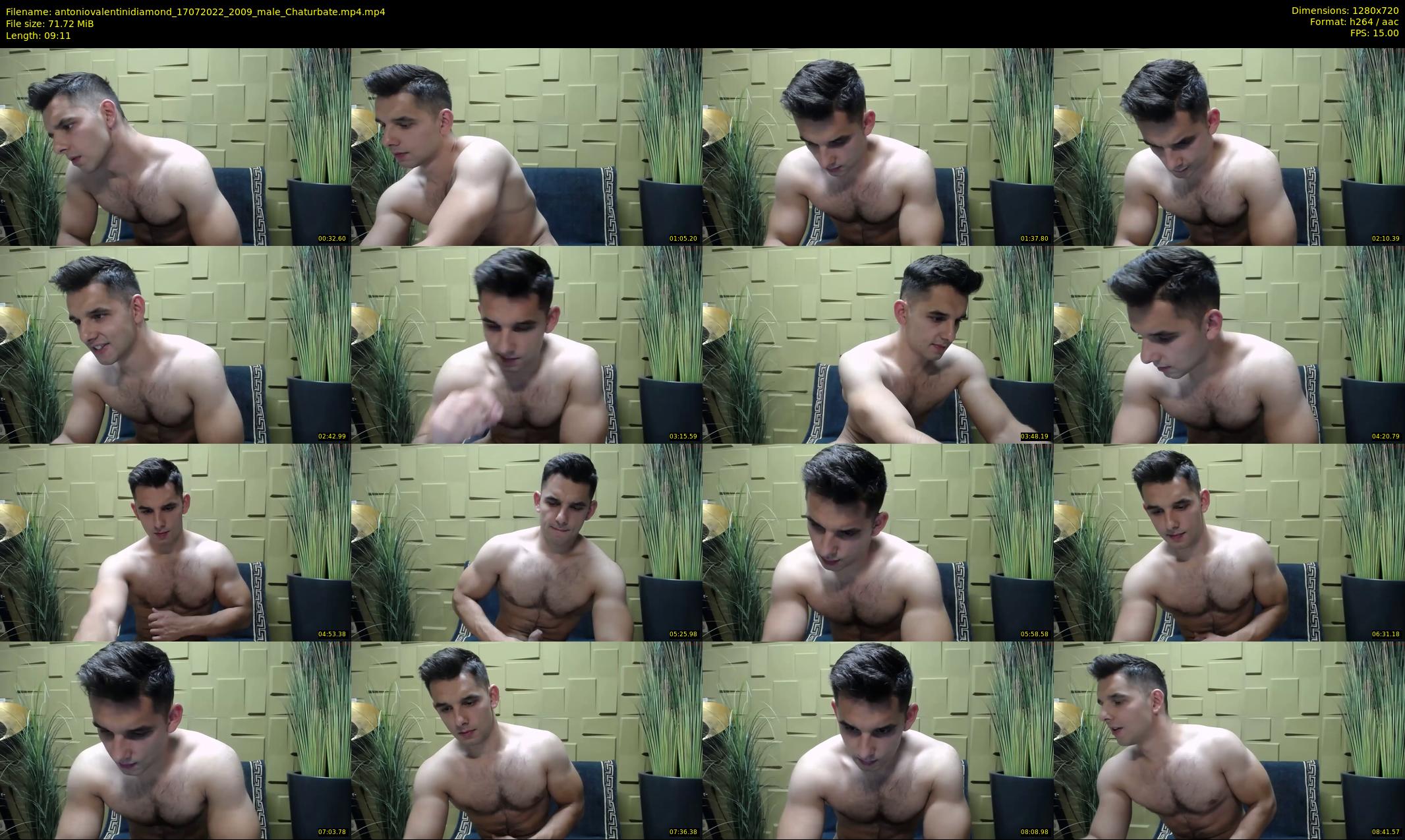 antoniovalentinidiamond — 10 minute Chaturbate male cam show recording, 720p, Jul 17, 2022