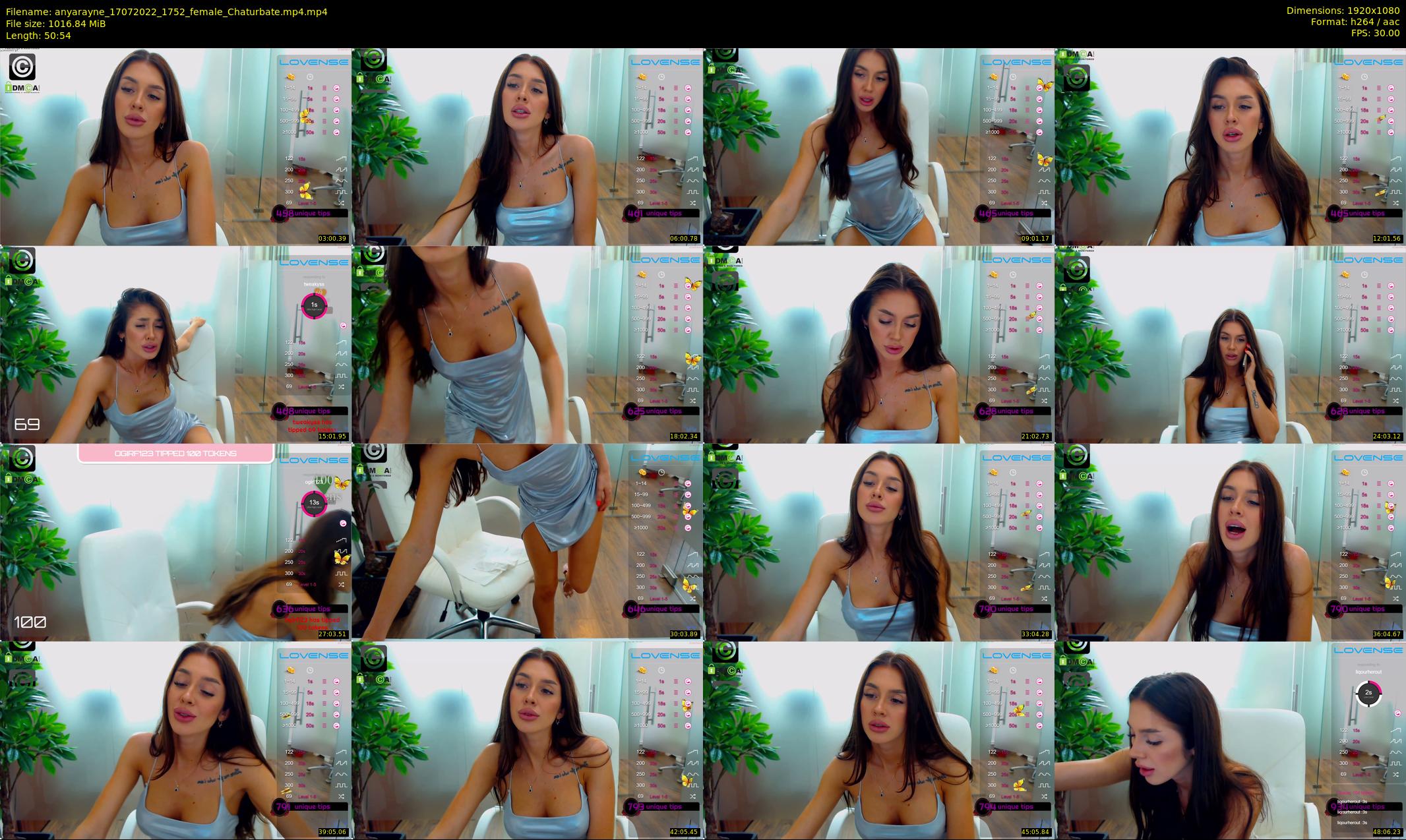 anyarayne — 51 minute Chaturbate female cam show recording, 1080p, Jul 17, 2022