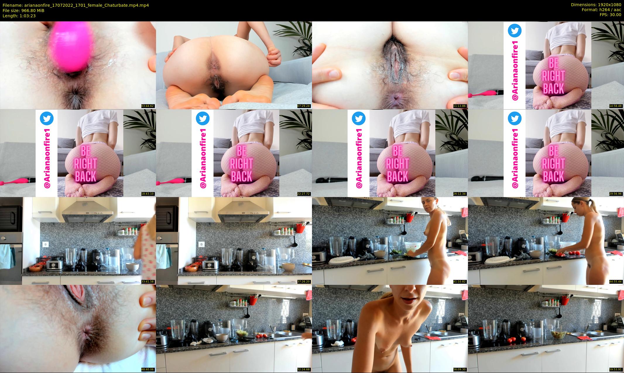 arianaonfire — 64 minute Chaturbate couple cam show recording, 1080p, Jul 17, 2022