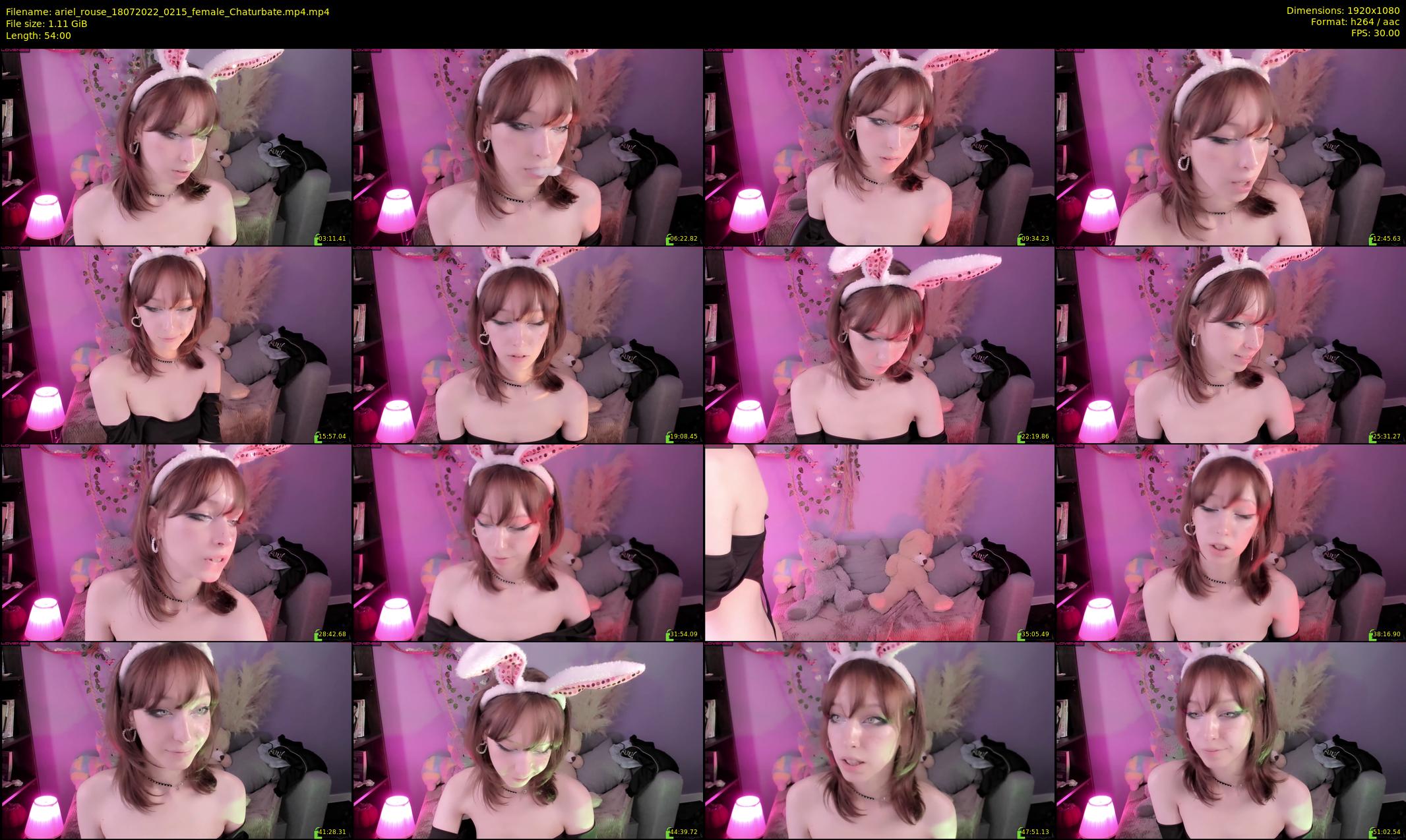 ariel_rouse — 54 minute Chaturbate female cam show recording, 1080p, Jul 18, 2022