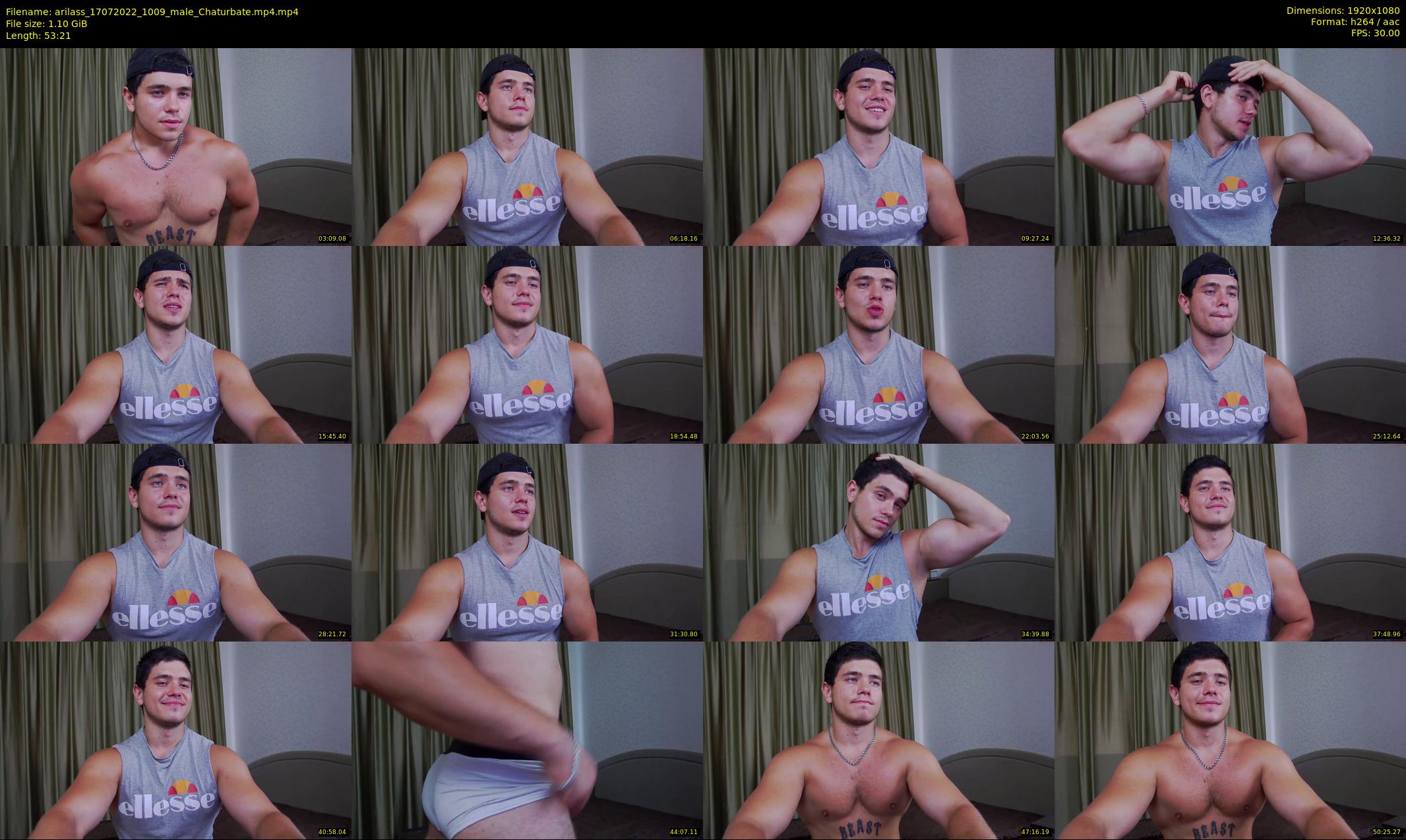 arilass — 54 minute Chaturbate male cam show recording, 1080p, Jul 17, 2022