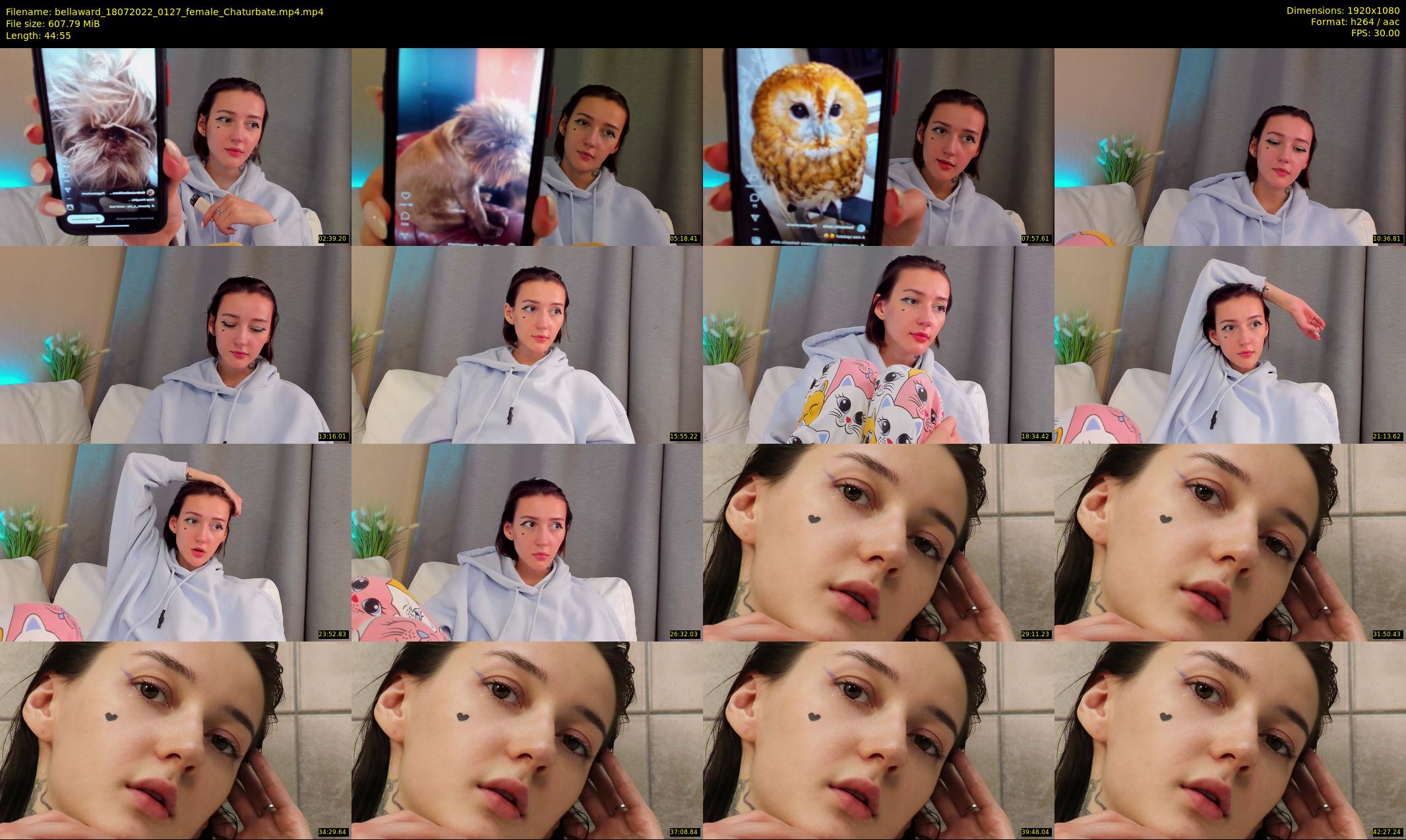 bellaward — 45 minute Chaturbate female cam show recording, 1080p, Jul 18, 2022