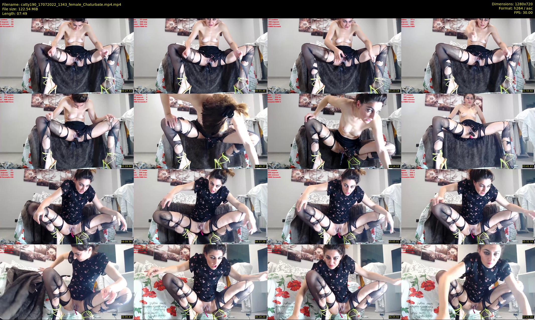 catty190 — 8 minute Chaturbate female cam show recording, 720p, Jul 17, 2022
