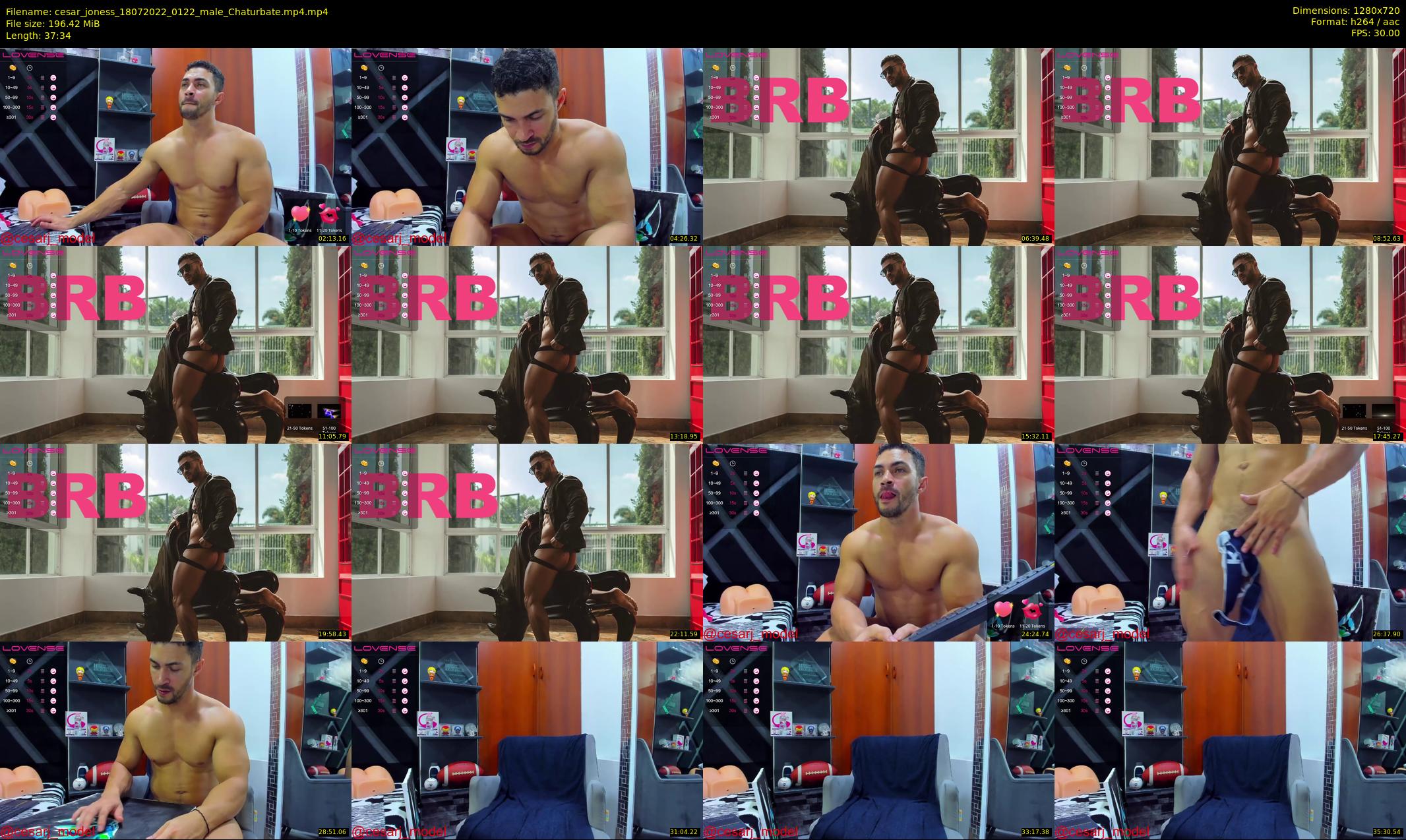 cesar_joness — 38 minute Chaturbate male cam show recording, 720p, Jul 18, 2022