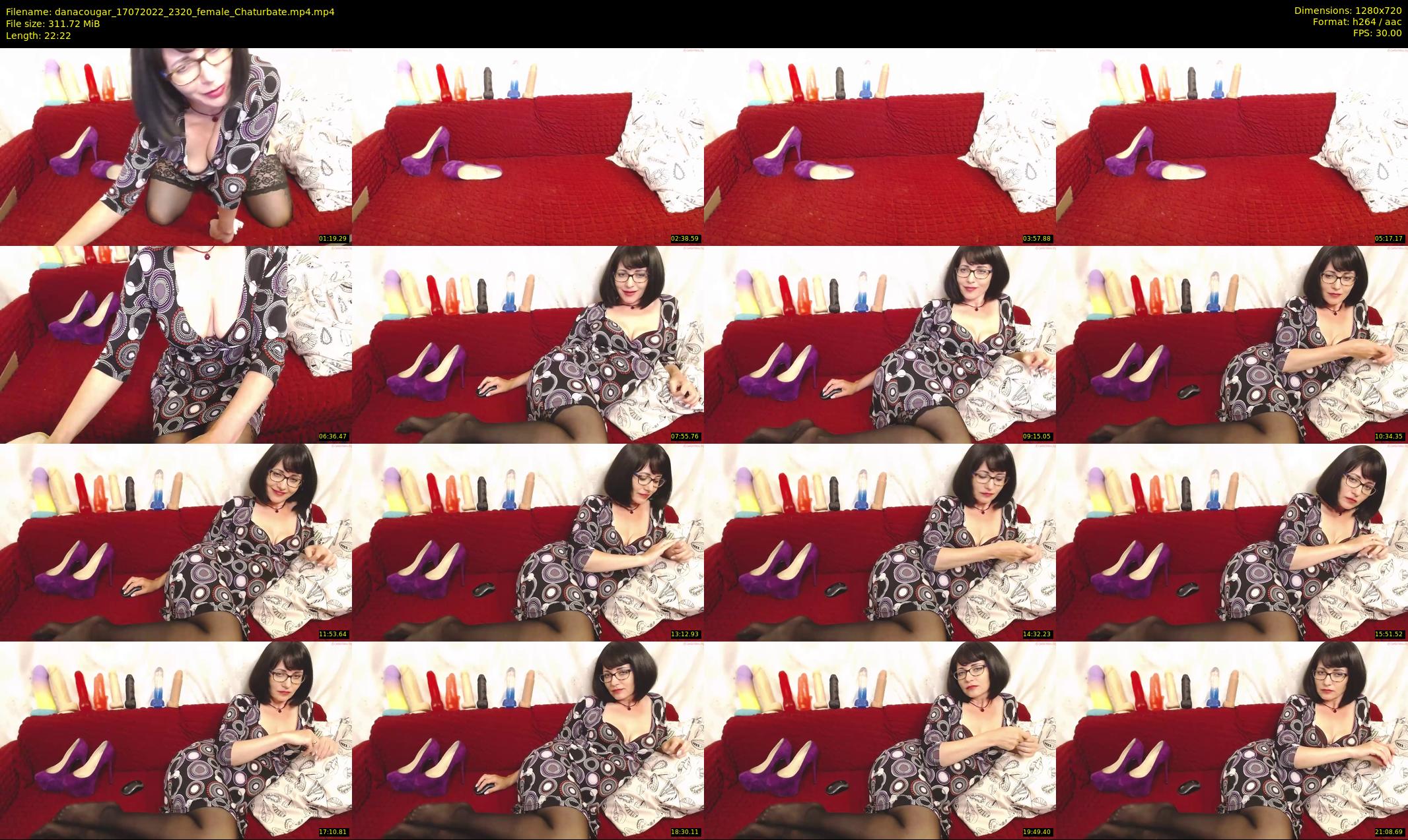 danacougar — 23 minute Chaturbate female cam show recording, 720p, Jul 17, 2022
