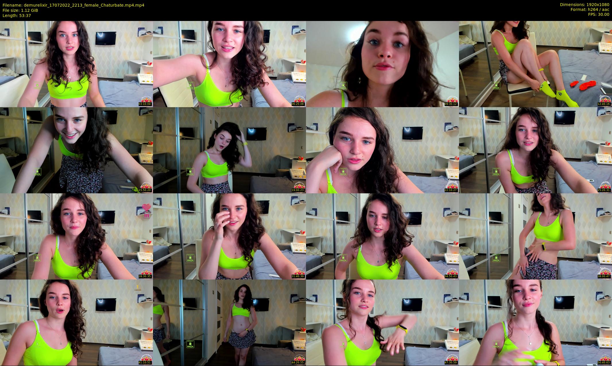 demurelixir — 54 minute Chaturbate female cam show recording, 1080p, Jul 17, 2022