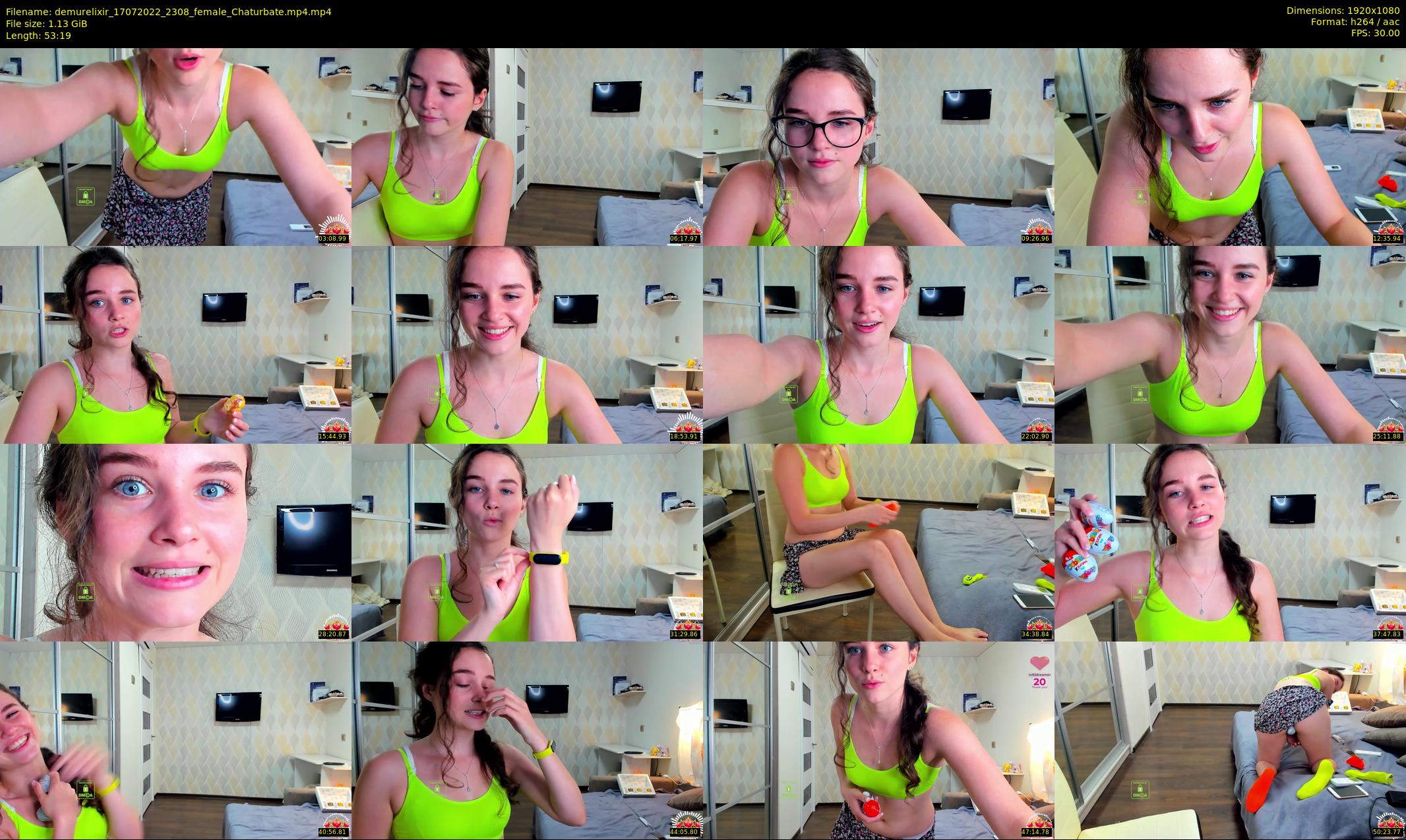 demurelixir — 54 minute Chaturbate female cam show recording, 1080p, Jul 17, 2022