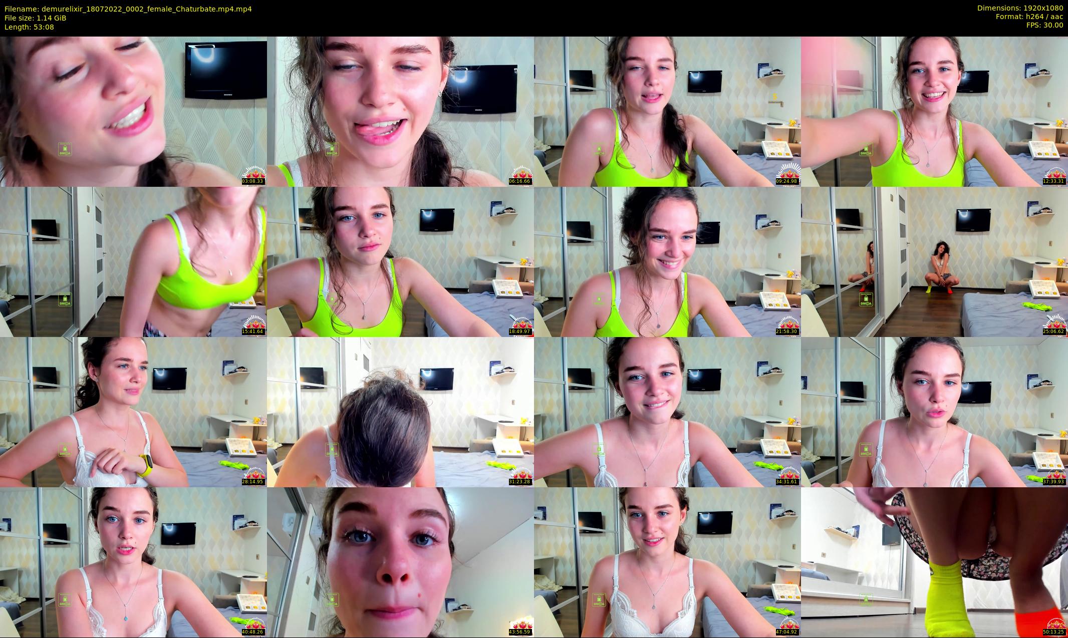 demurelixir — 54 minute Chaturbate female cam show recording, 1080p, Jul 18, 2022